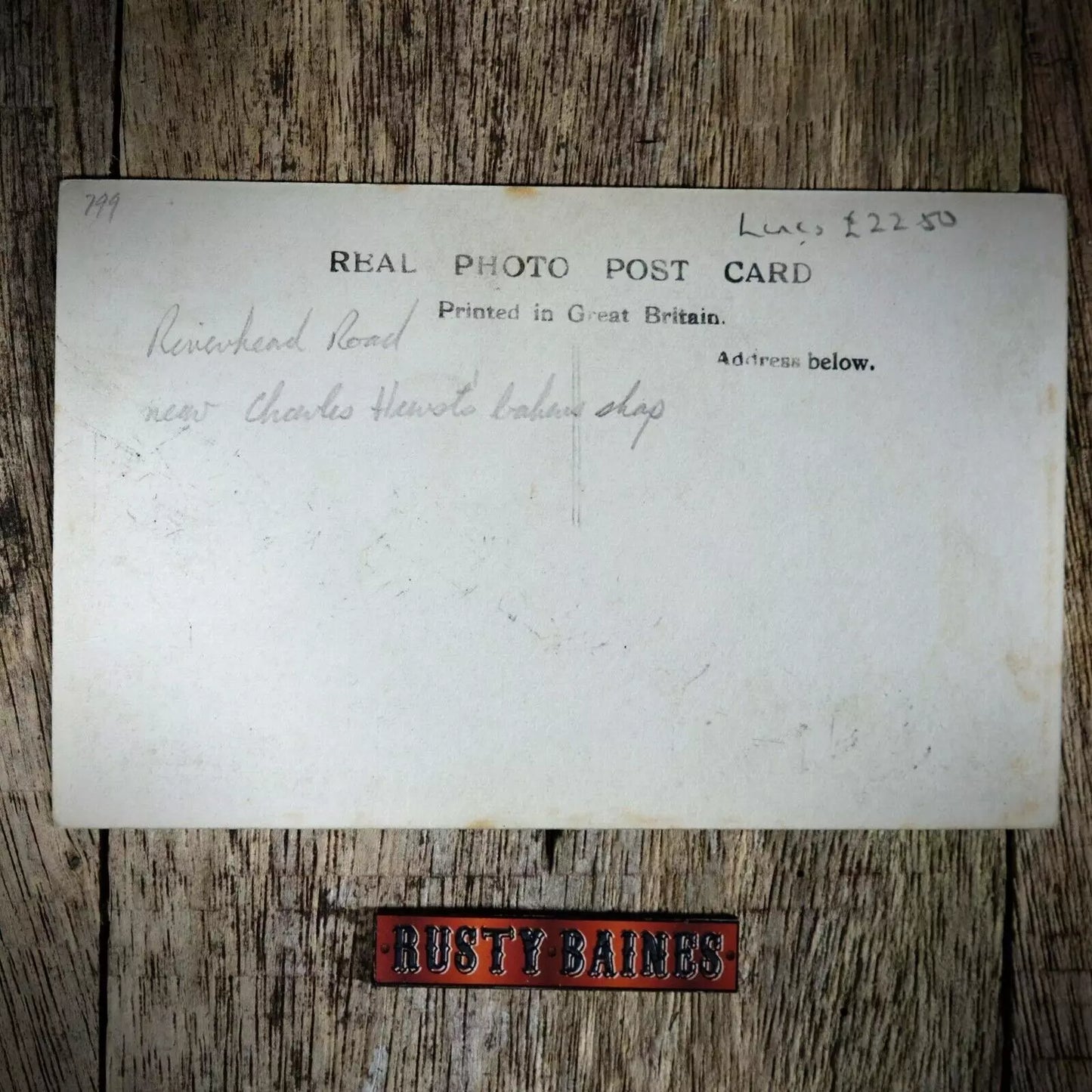 Postcard, Real Photo, Louth Flood Disaster 1920 #31