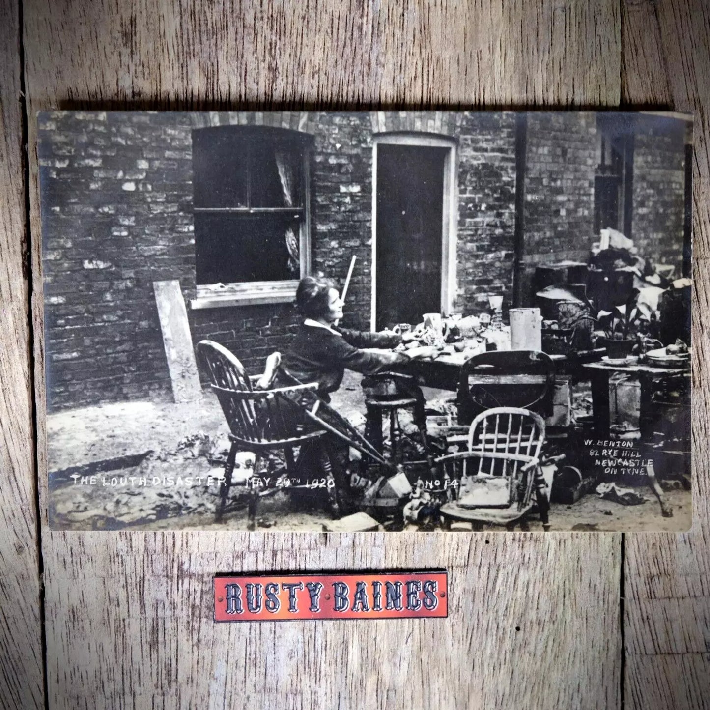 Postcard, Real Photo, Louth Flood Disaster 1920 #14