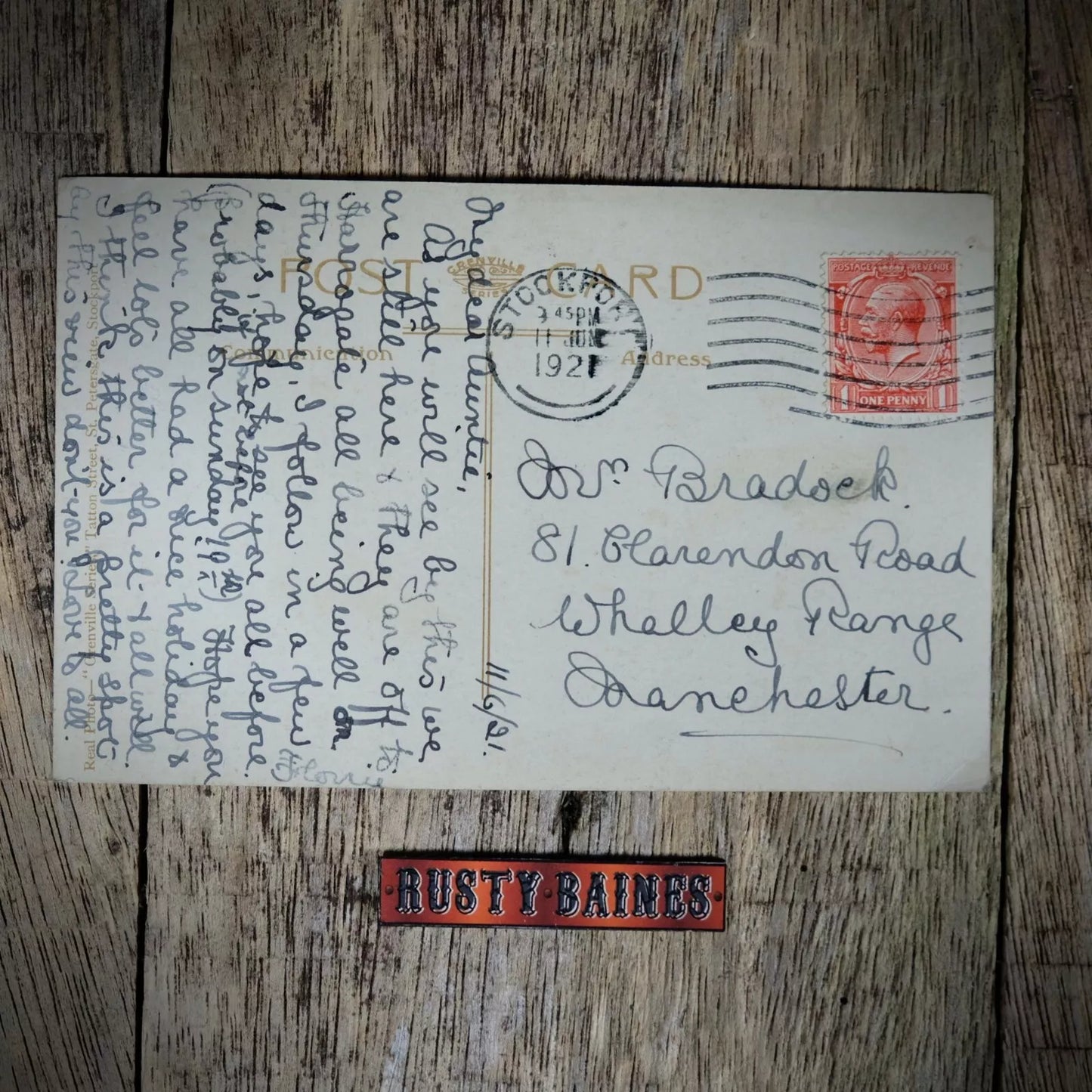 Postcard, Benja Fold, Bramhall