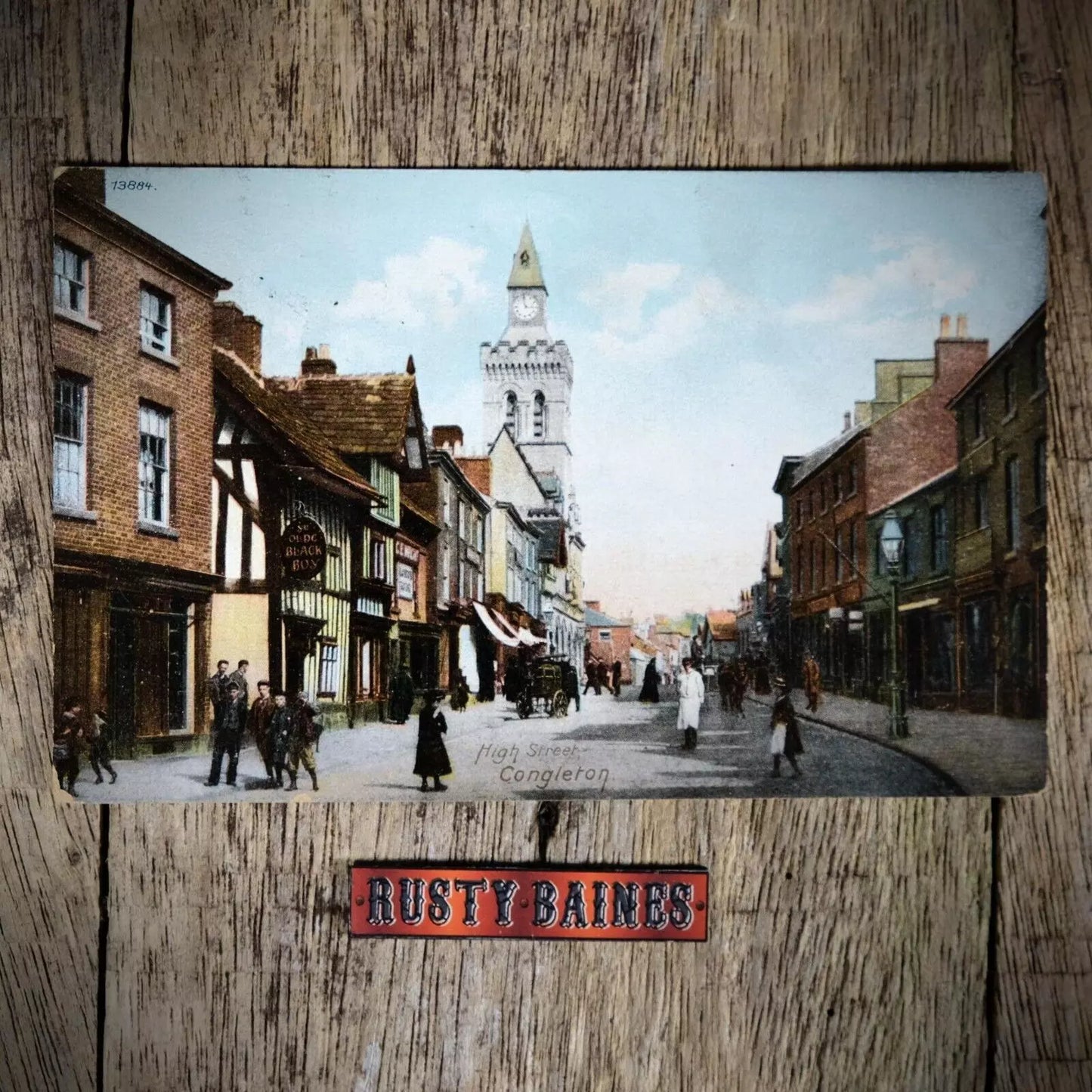 Postcard, High Street Congleton 1907