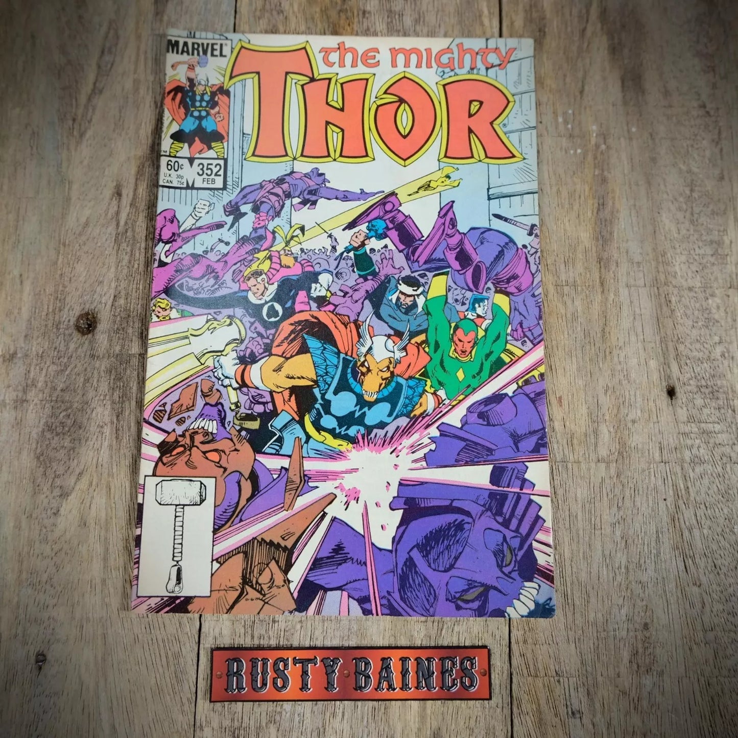 Marvel Comic, The Mighty Thor #352 1985
