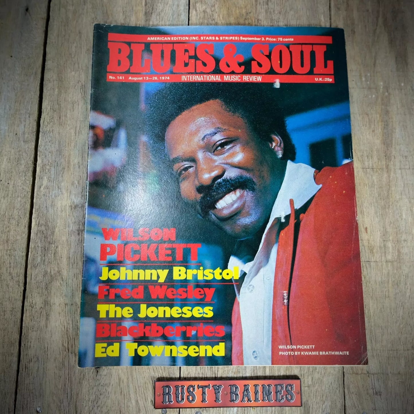 Blues & Soul Magazine #141 1974 Ed Townsend, The Joneses, Fred Wesley, J Bristol