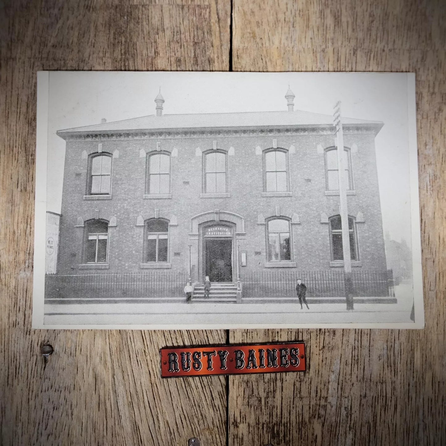 Postcard, Mechanics Institute - Hazel Grove Stockport, Printed