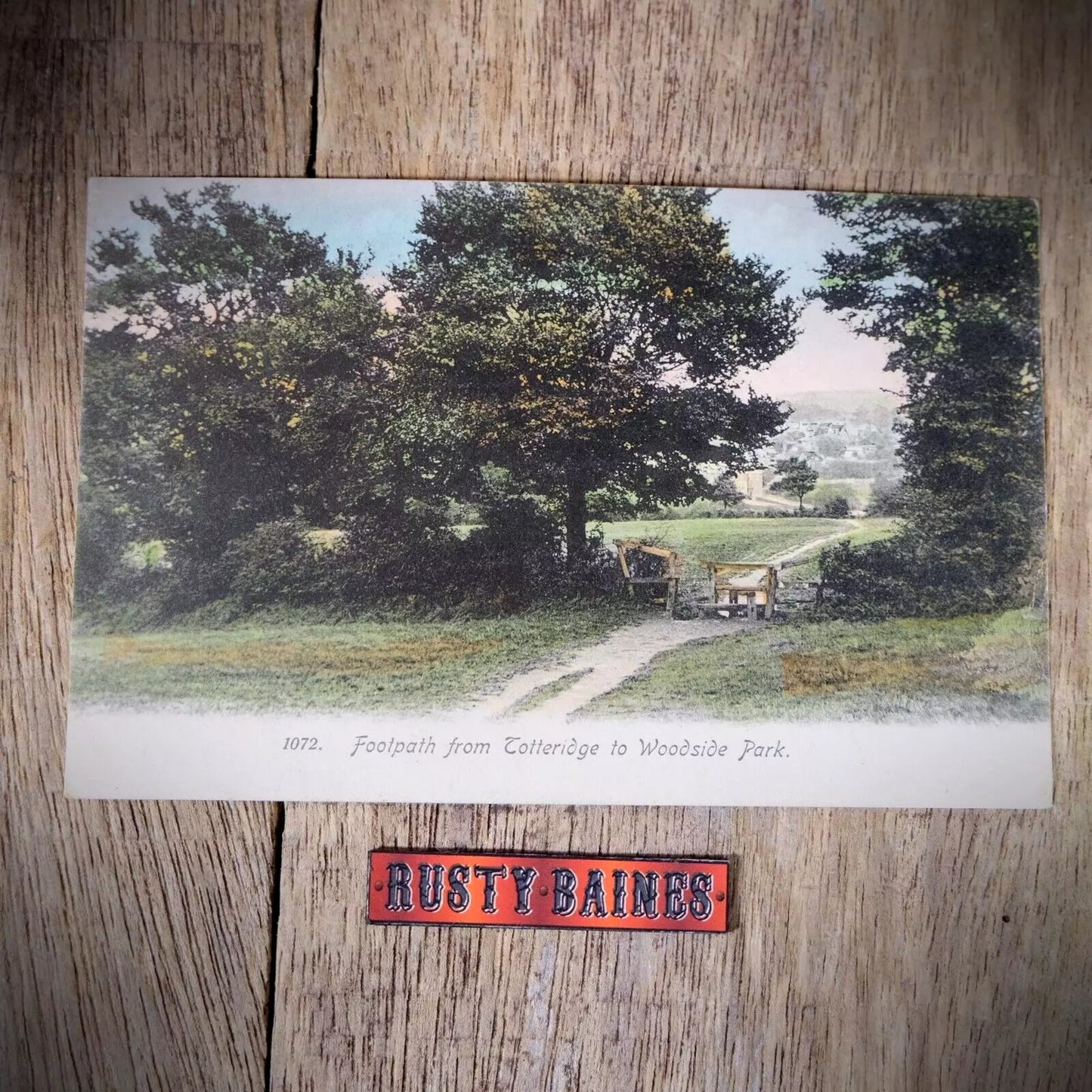 Postcard, Totteridge to Woodside Park Footpath 1914