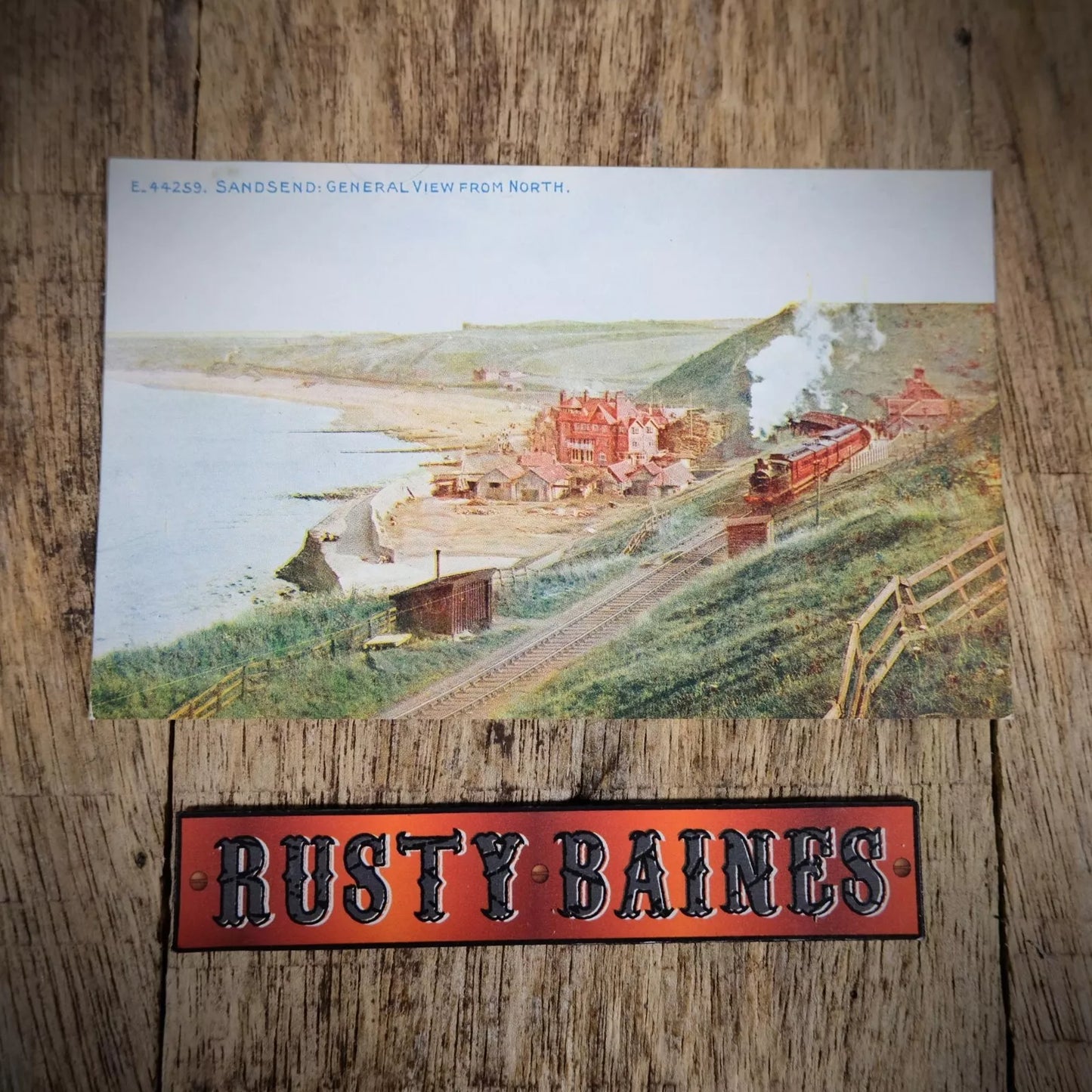 Postcard, Sandsend nr Whitby, Steam Railway, Printed