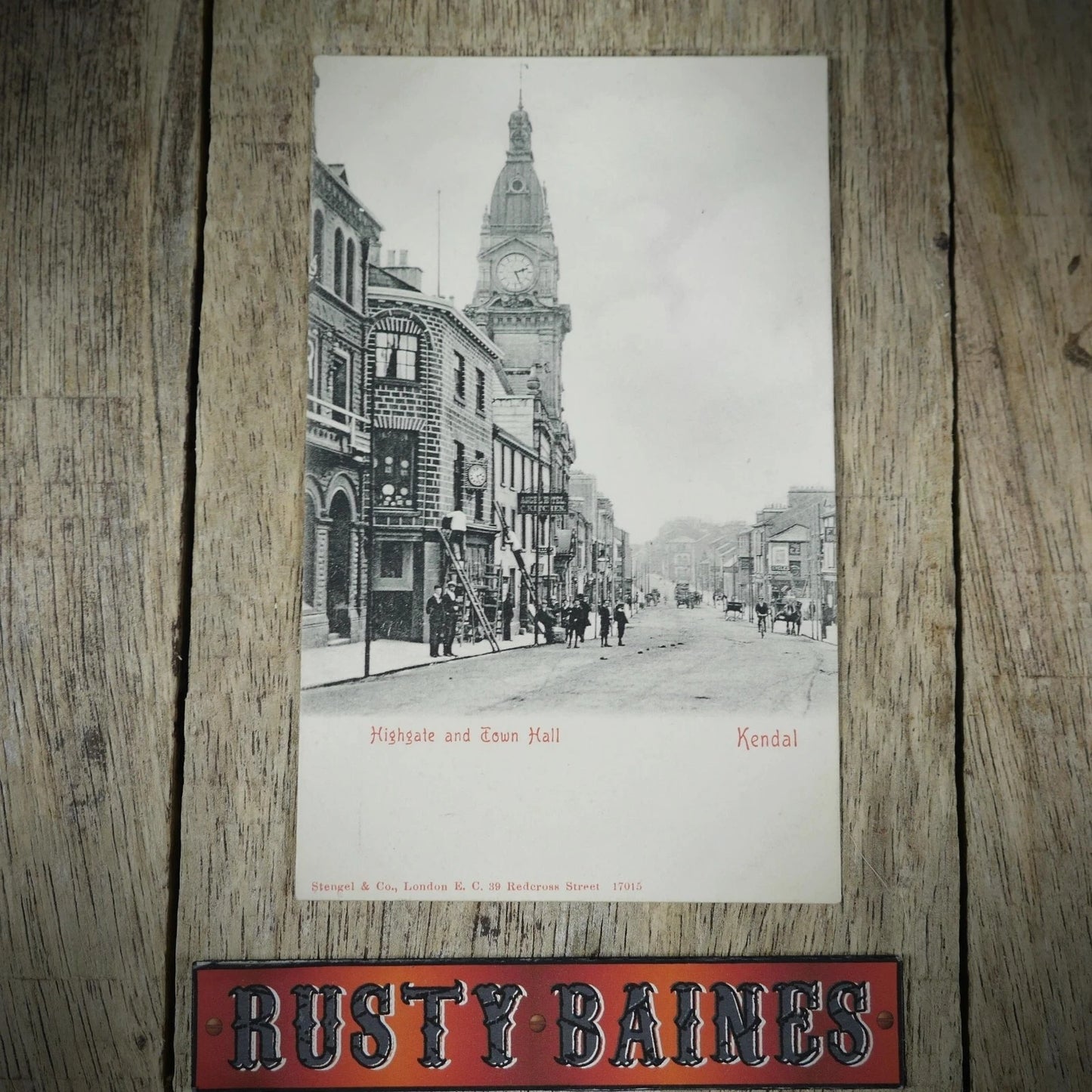 Postcard, Kendal Highgate & Town Hall, Early 1900s Printed