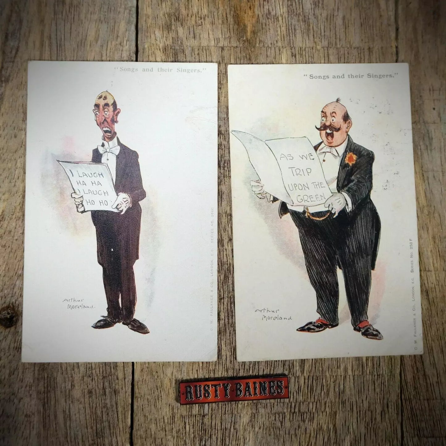 Postcards x2 Comic, Arthur Moreland, Songs and Their Singers