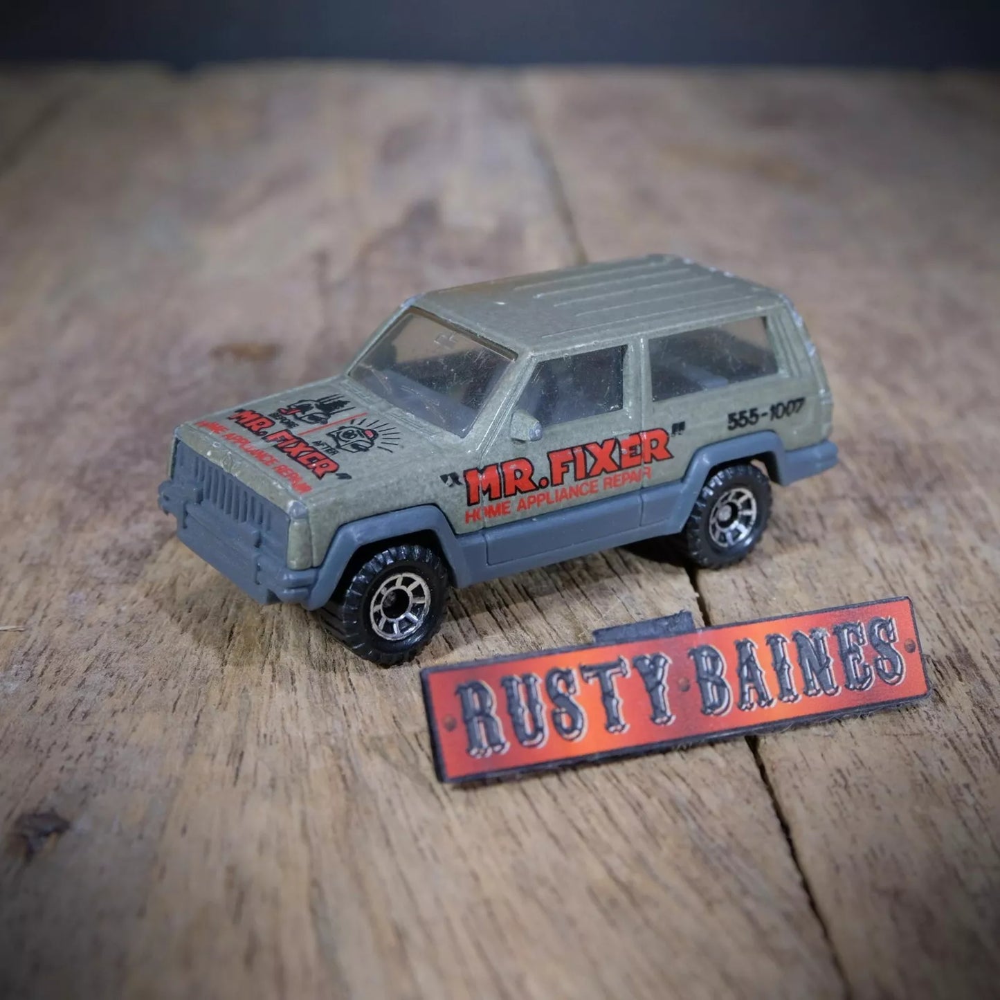 Matchbox Jeep Cherokee, DIY Mr Fixer, Green, Playworn, No Box
