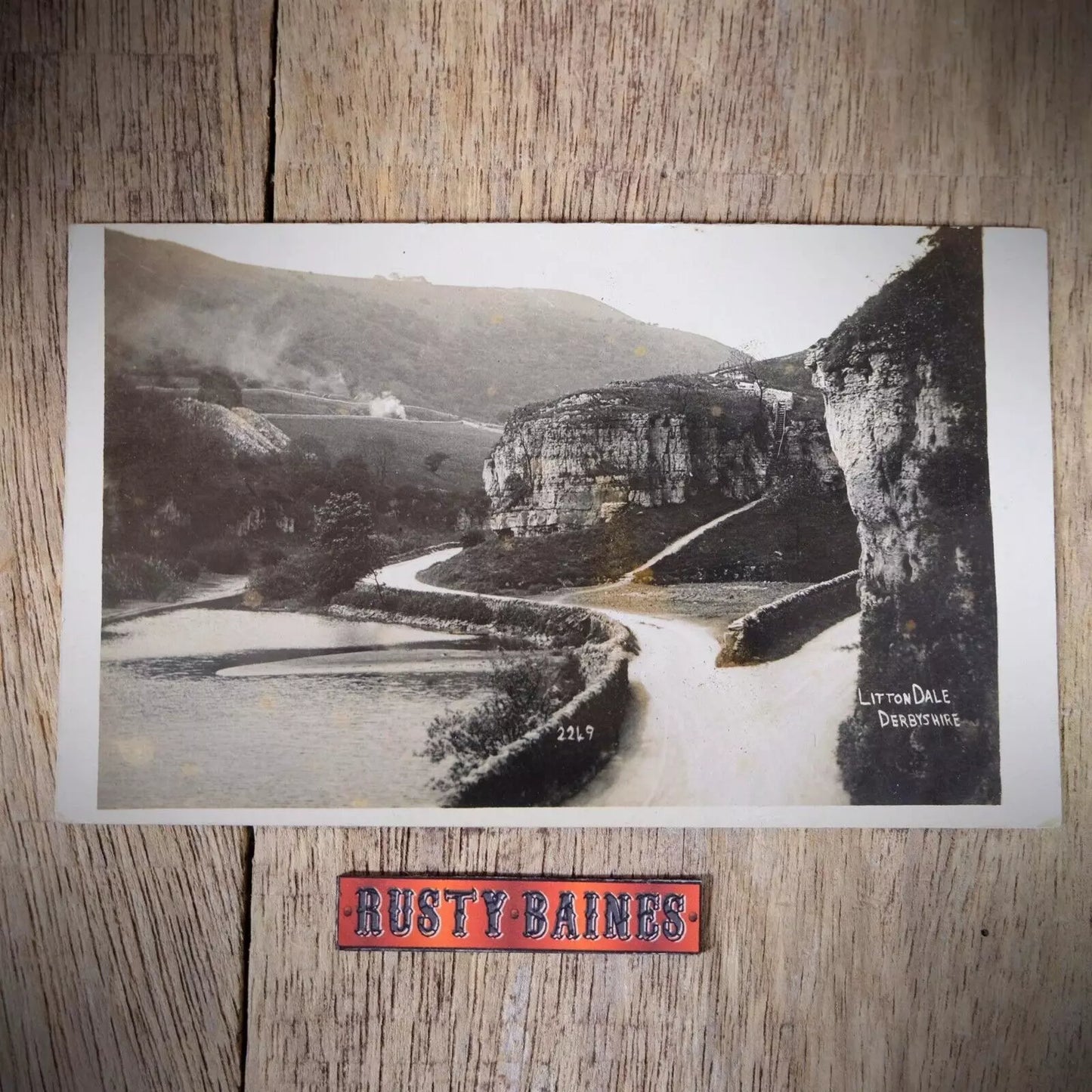 Postcard, Litton Dale Peak District, R Sneath Sheffield, Early 1900s