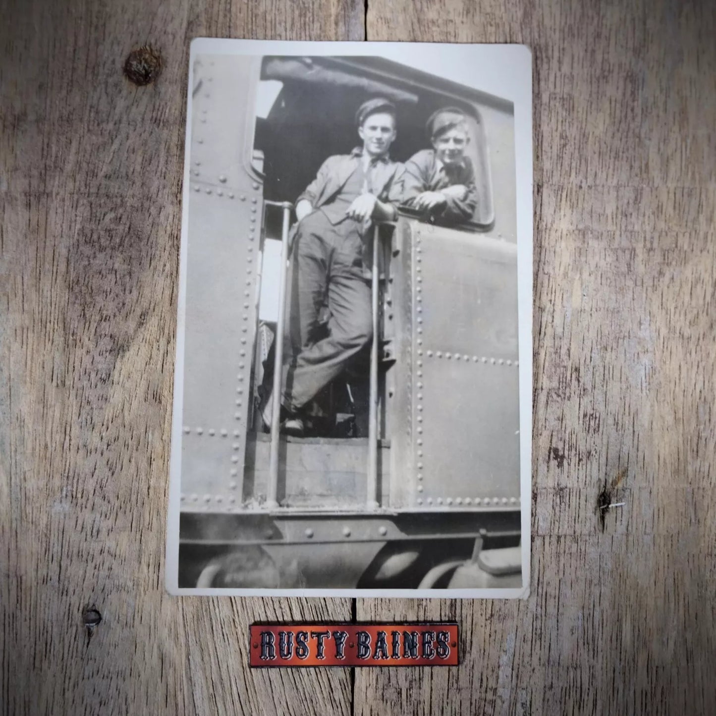Postcard, Men on the Footplate, Steam Railway, Real Photo