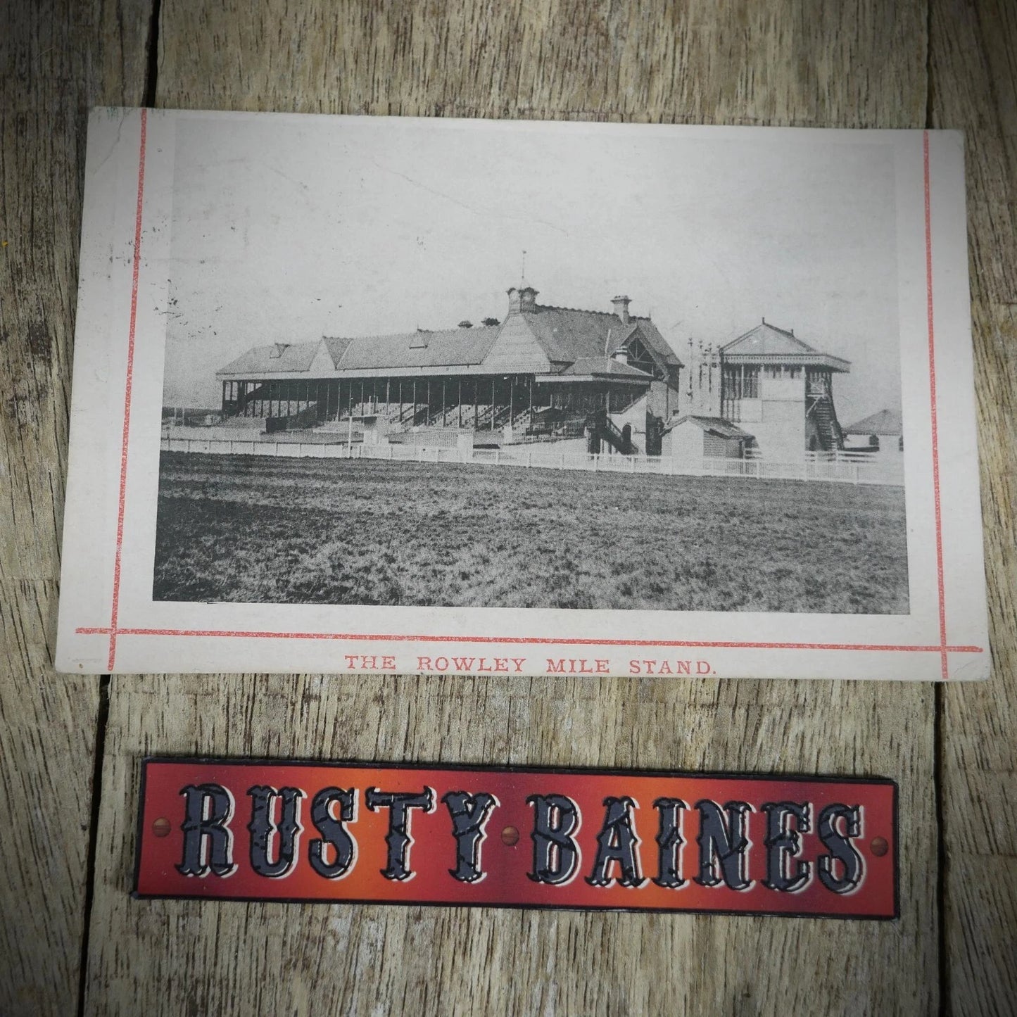 Postcard, The Rowley Mile Stand, Newmarket, Horse Racing, Printed