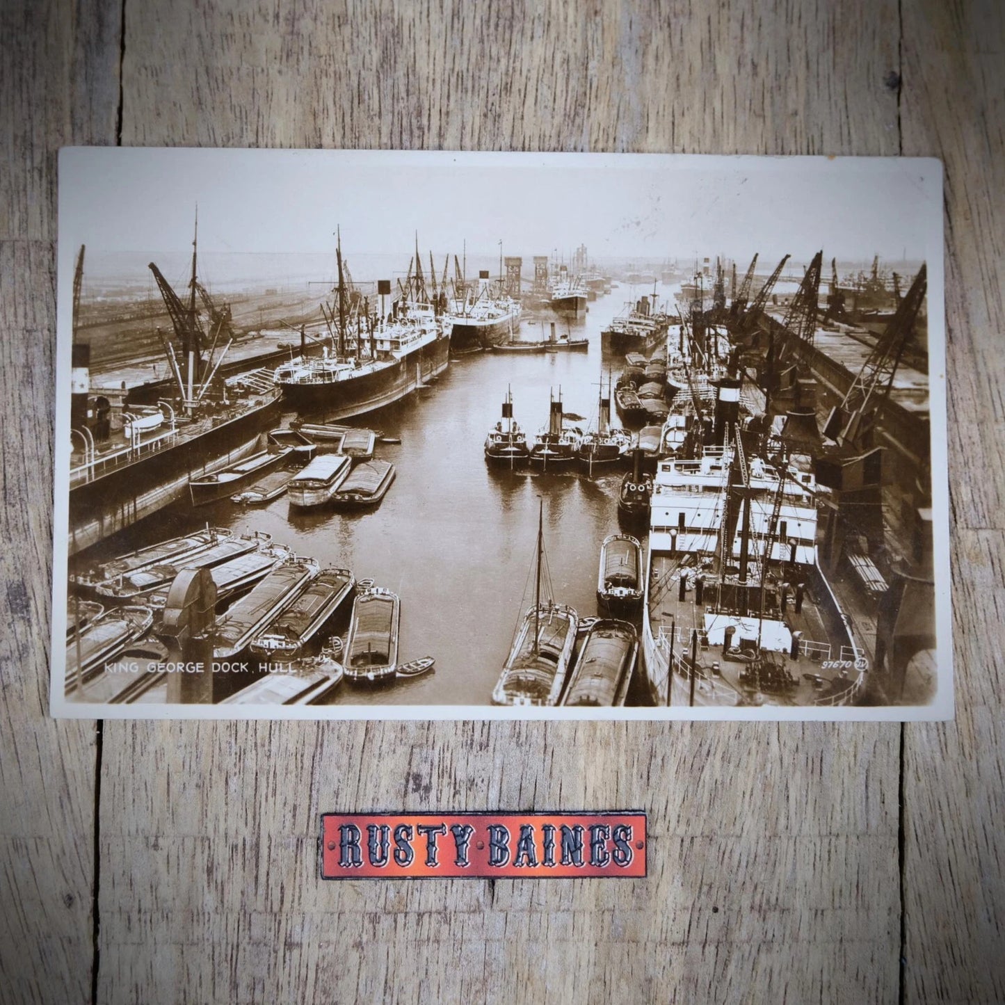 Postcard, Hull King George Docks, Shipping, 1933, Real Photo