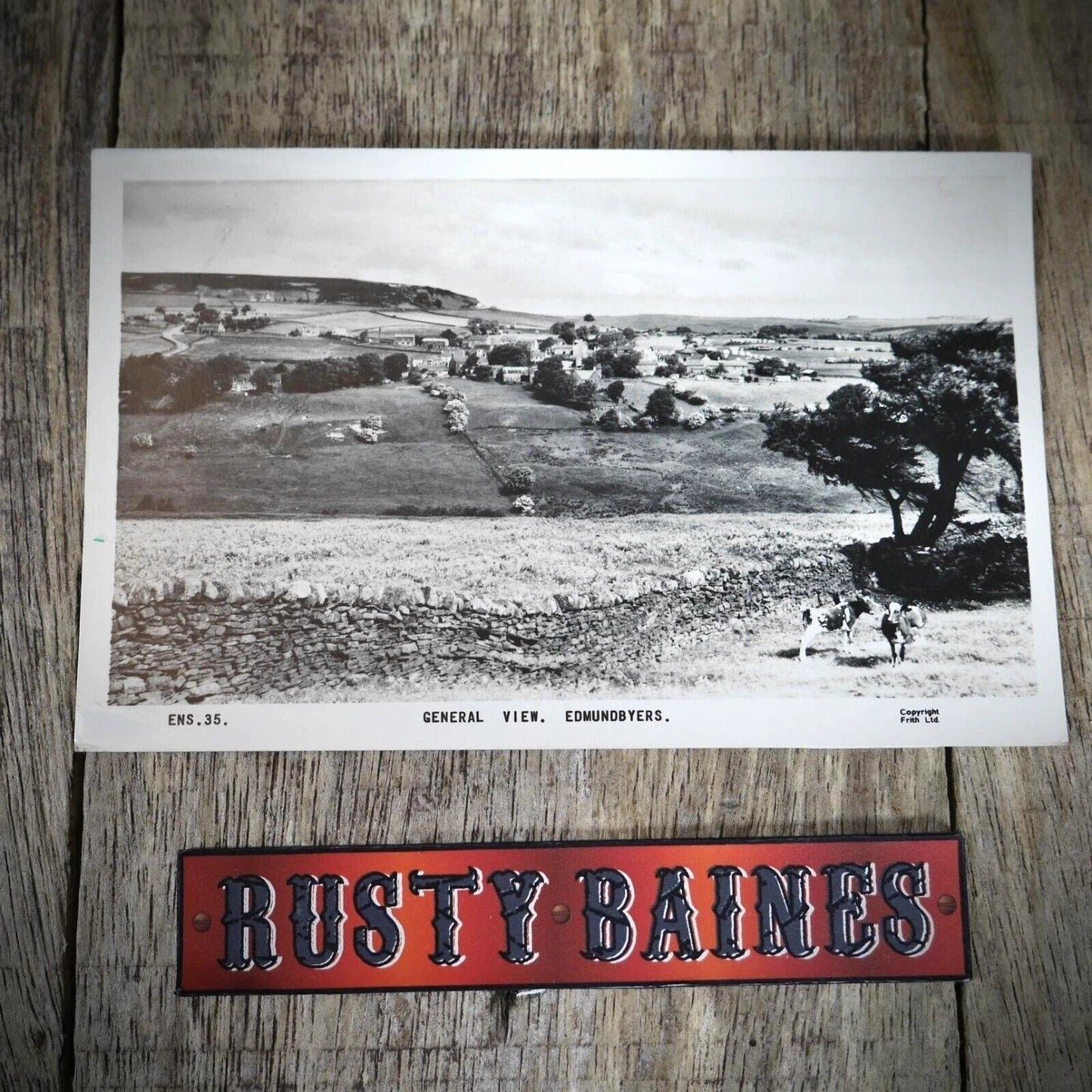 Postcard, Edmundbyers General View, Real Photo