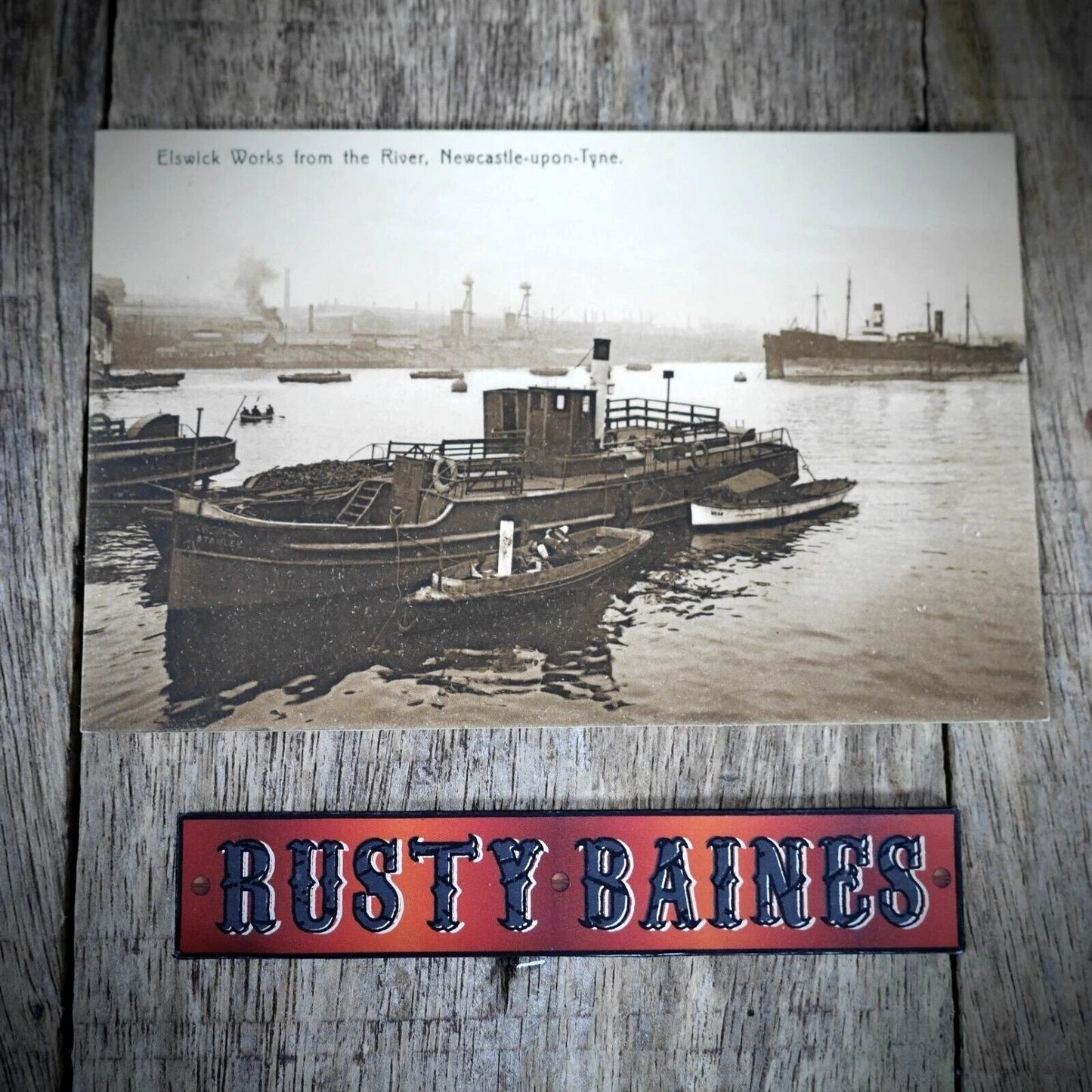Postcard, Newcastle, Elswick Works, Shipping Interest, Printed