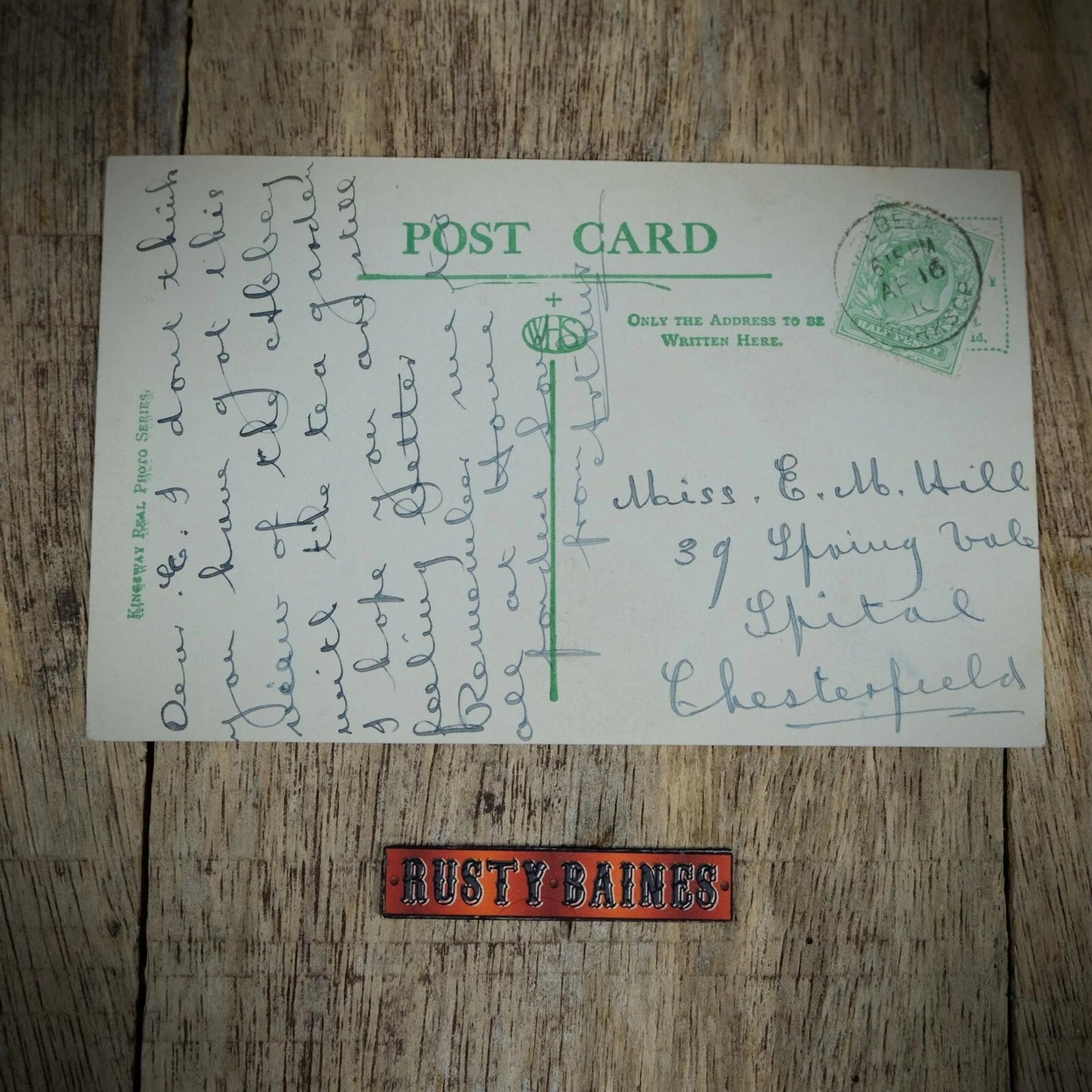 Postcard, Welbeck Abbey from Rose Garden, Worksop, Real Photo