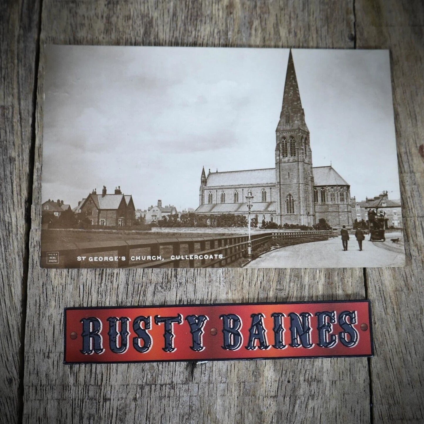 Postcard, Cullercoats St George's Church, Printed