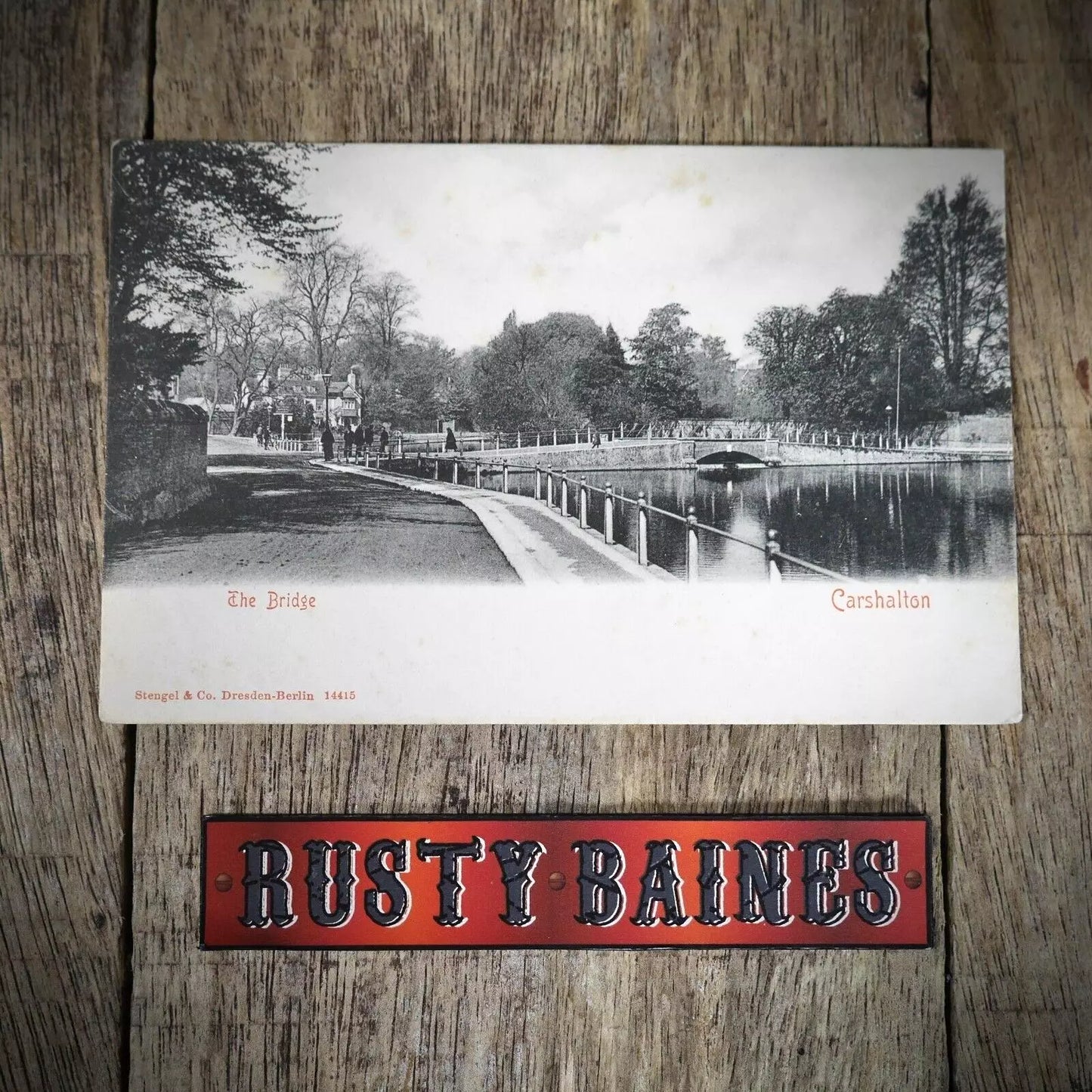 Postcard, Carshalton, The Bridge, Printed