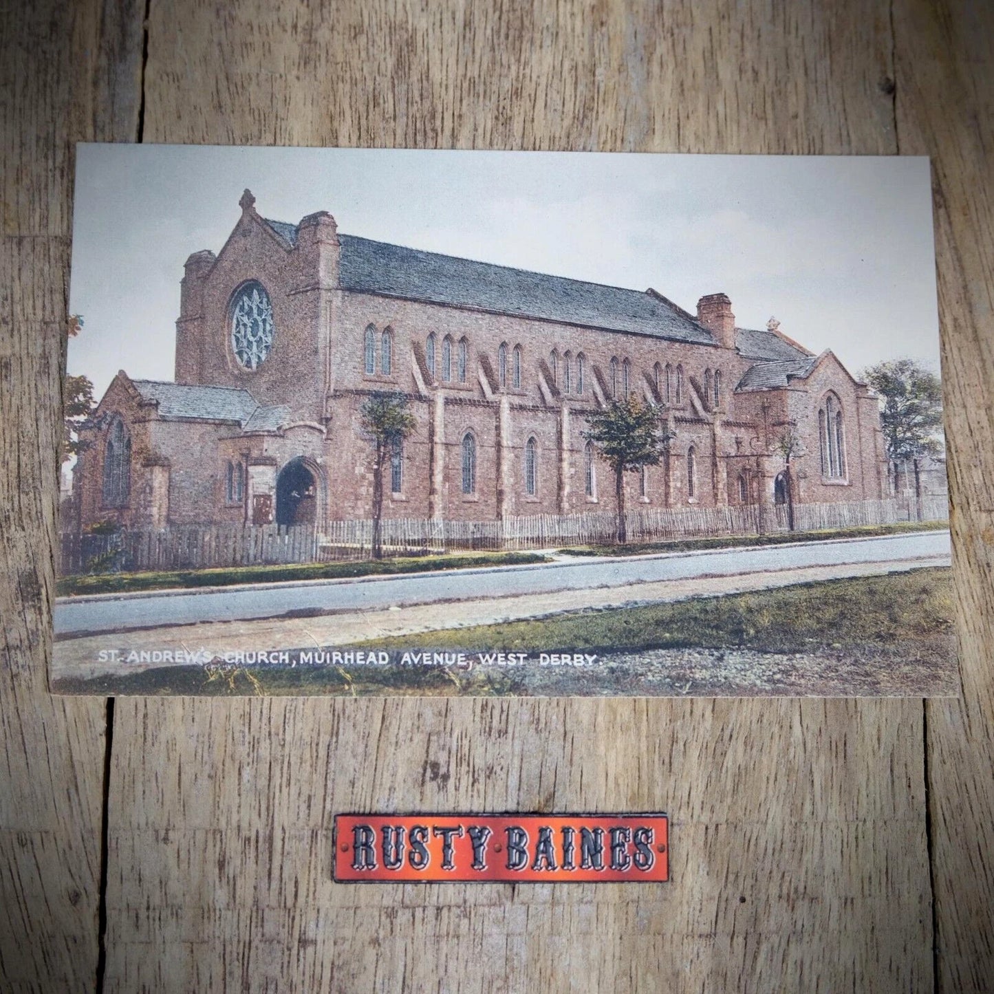 Postcard, Liverpool, West Derby St Andrew's Church, Printed