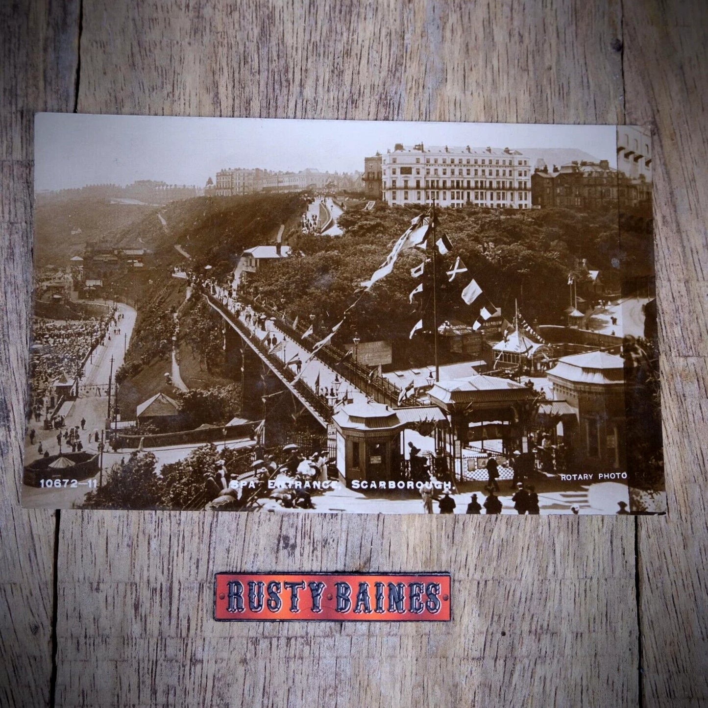 Postcard, Scarborough Spa Entrance, Early 1900s Real Photo