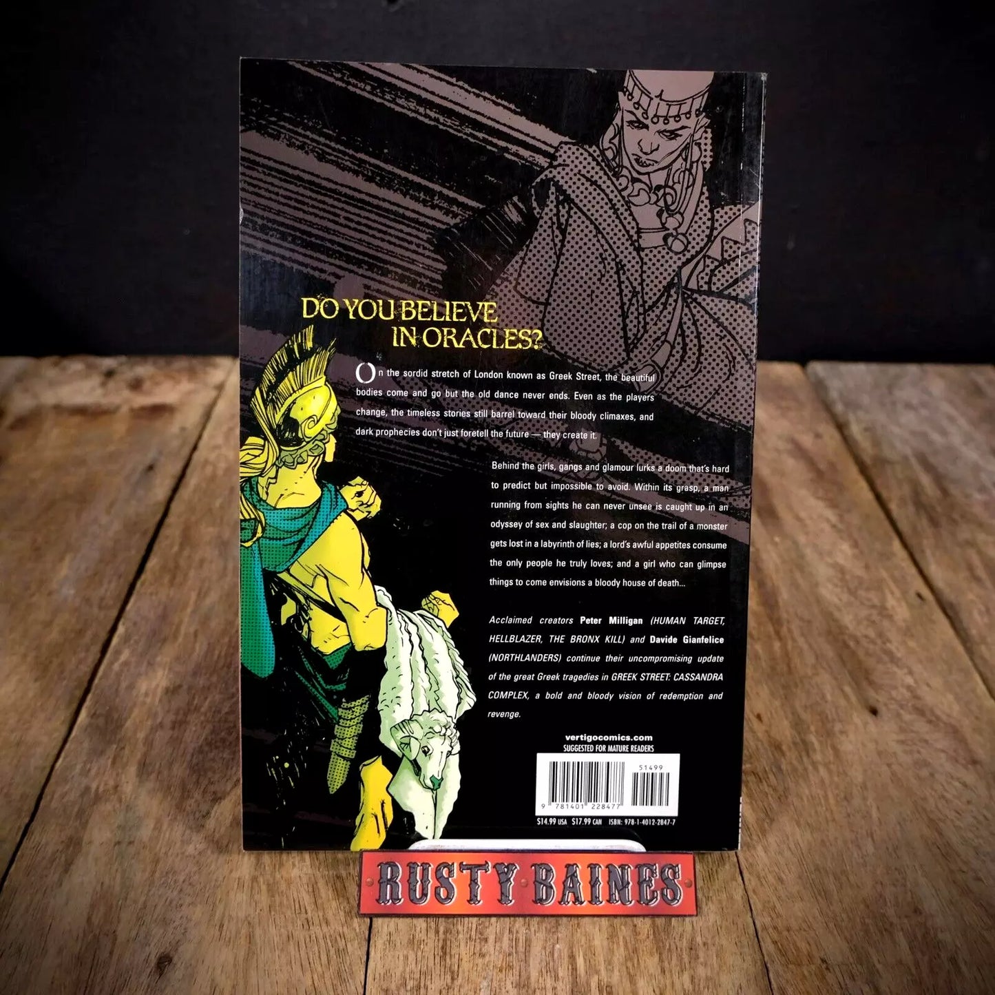 Greek Street Cassandra Complex, Vertigo Comic, 2010 Softcover
