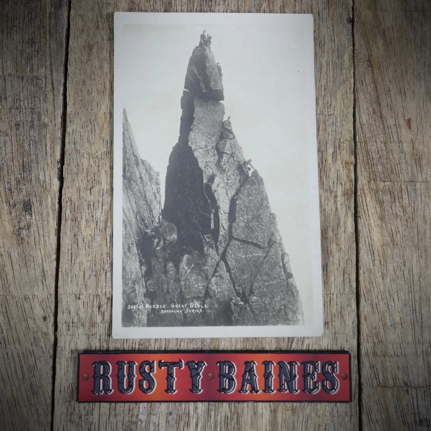 Postcard, The Needle, Great Gable, Rock Climbers, Real Photo