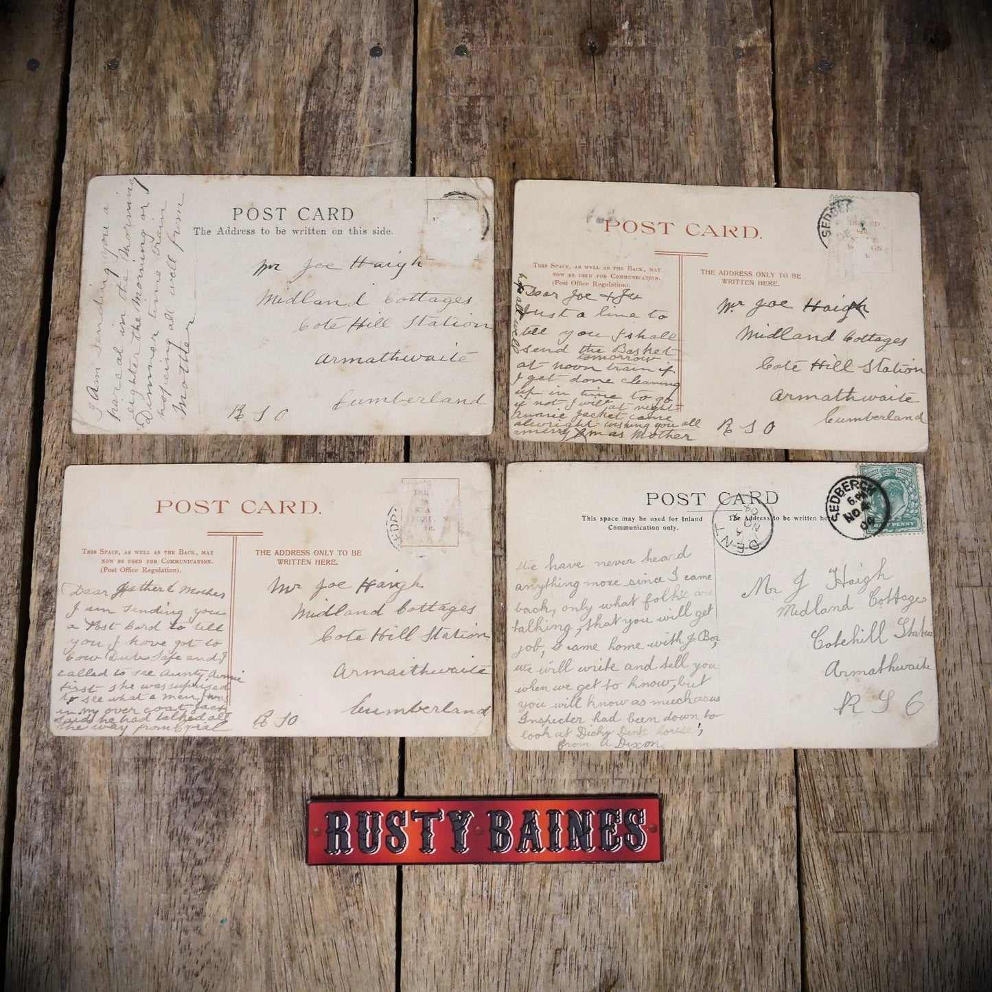 Postcard Bundle, Dent Railway Station / Gawthorpe Etc