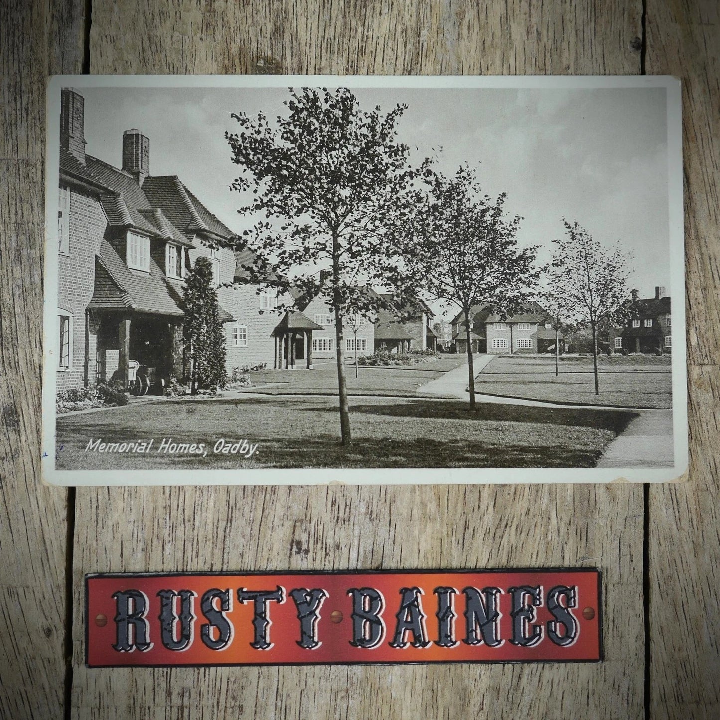 Postcard, Oadby Memorial Homes, Leicestershire, Printed