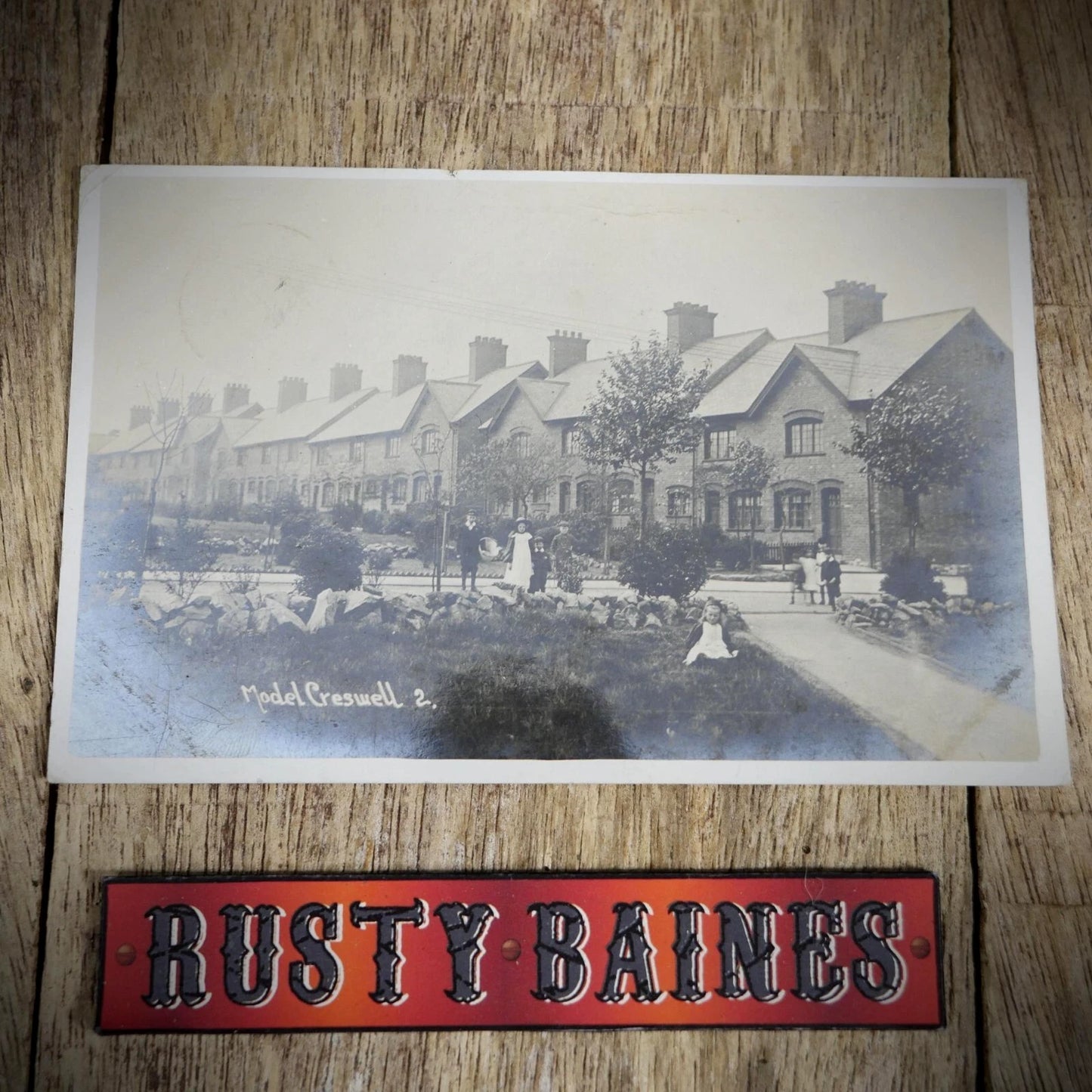 Postcard, Creswell Model Village, Real Photo