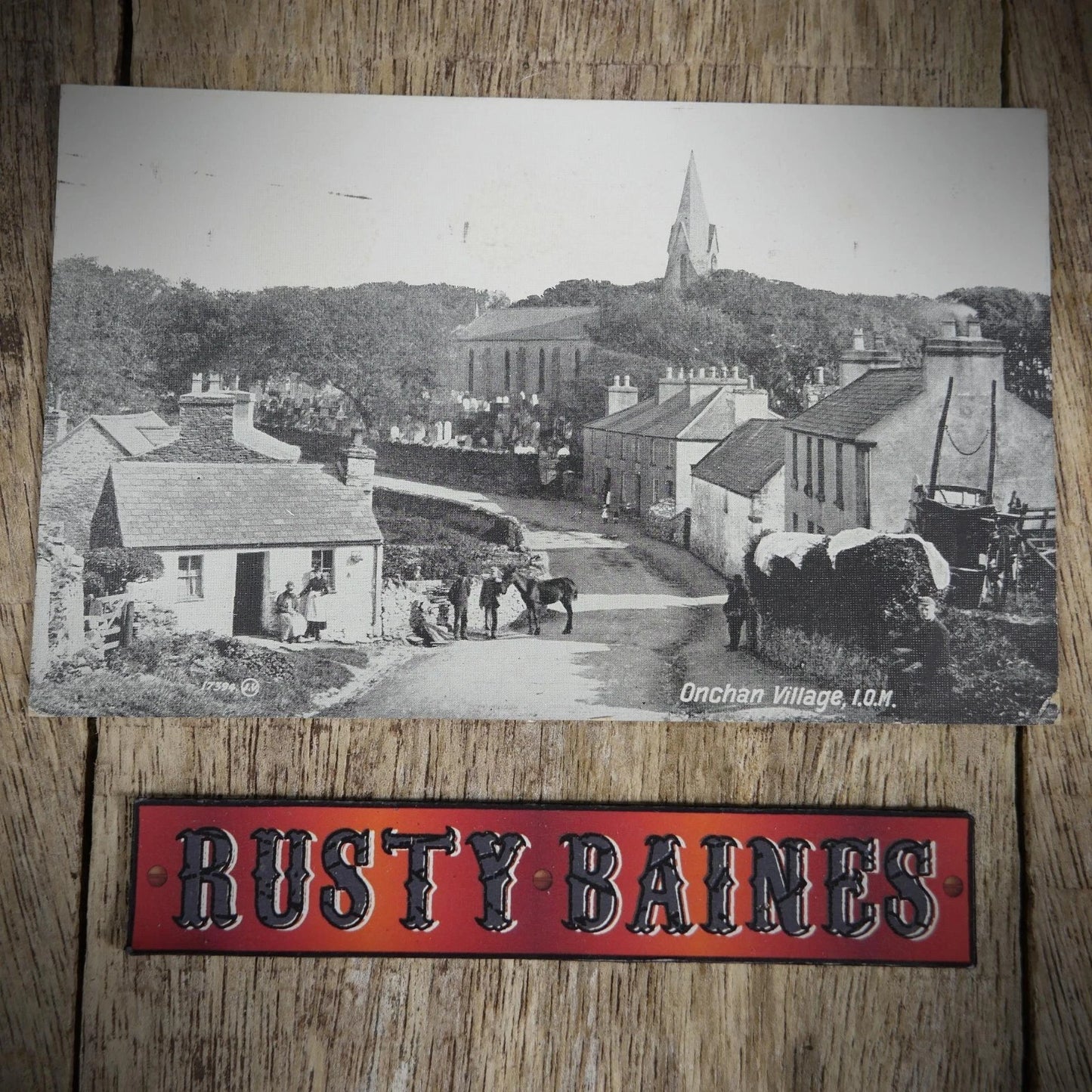 Postcard, Onchan Village Isle of Man, Rural Scene, Printed