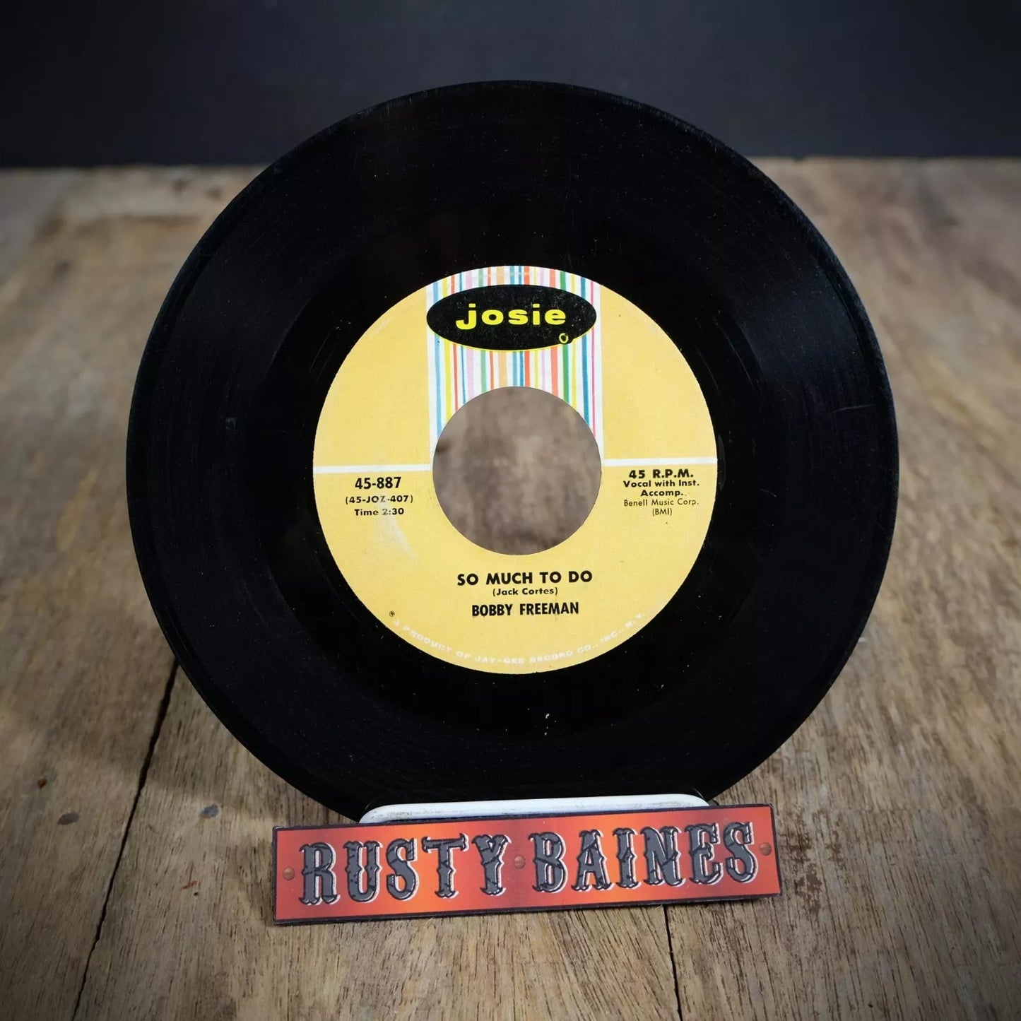 Record 7" Single, Bobby Freeman, The Mess Around/So Much to do