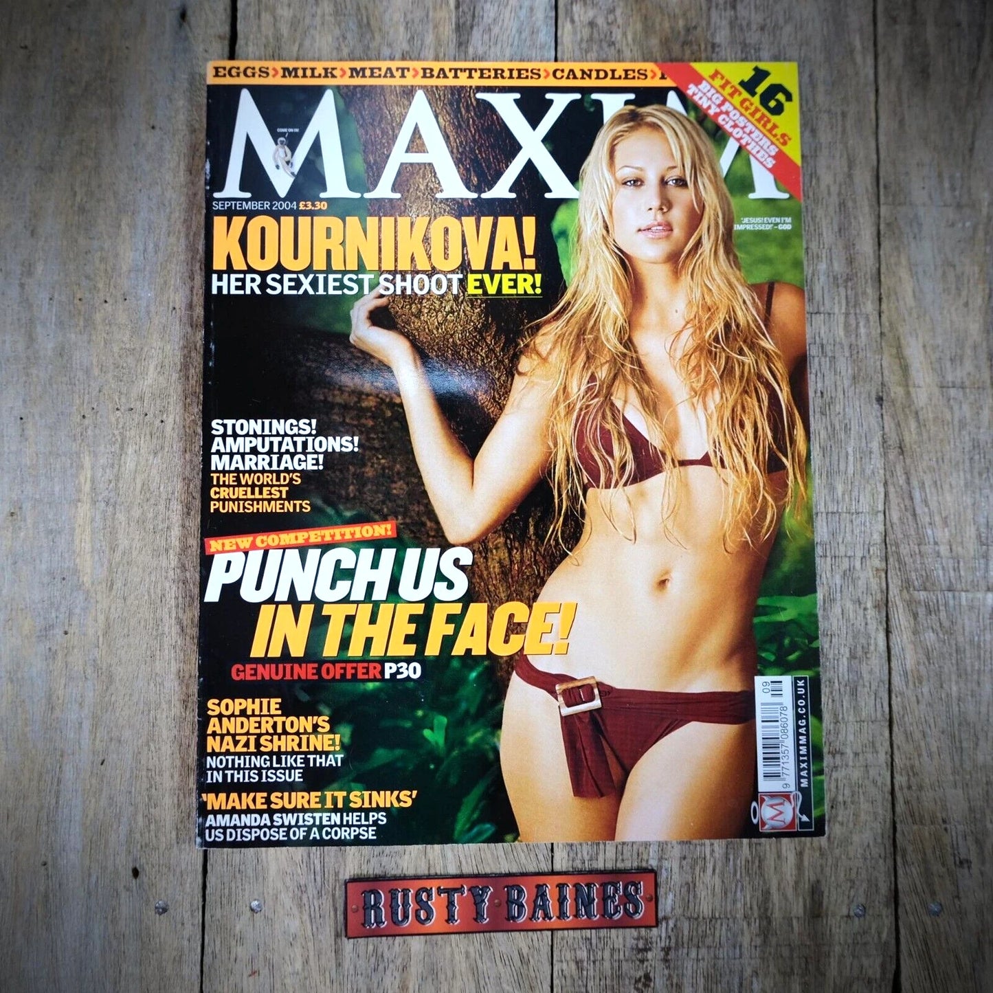 Maxim Magazine September 2004, Amanda Swisten/Anna Kournikova