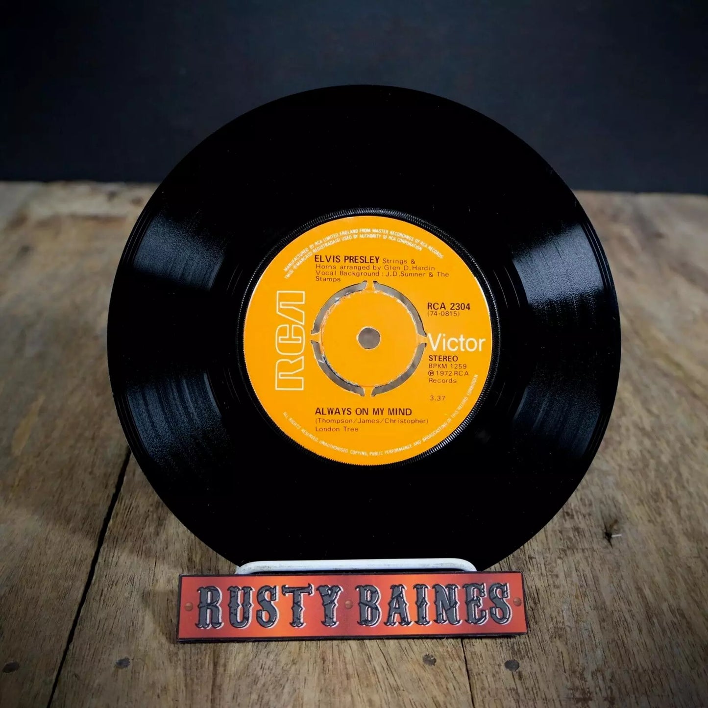 Record 7" Single, Elvis Presley, Separate Ways/Always on My Mind