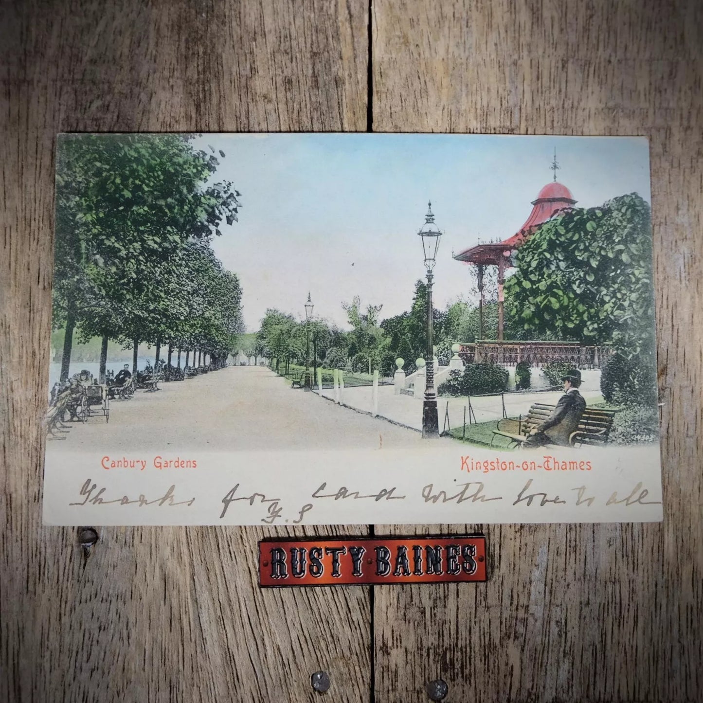 Postcard, Kingston-on-Thames Canbury Gardens, Early Card, Printed