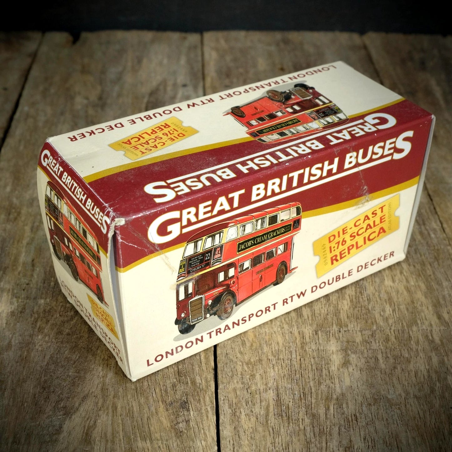 Atlas Great British Buses London Transport RTW Double Decker, Boxed 1:76