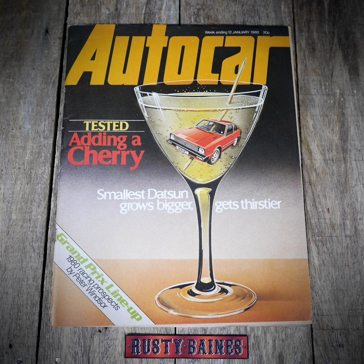 Vintage Back Issue Magazine Autocar 12 January 1980 Datsun Cherry, Triumph 2500
