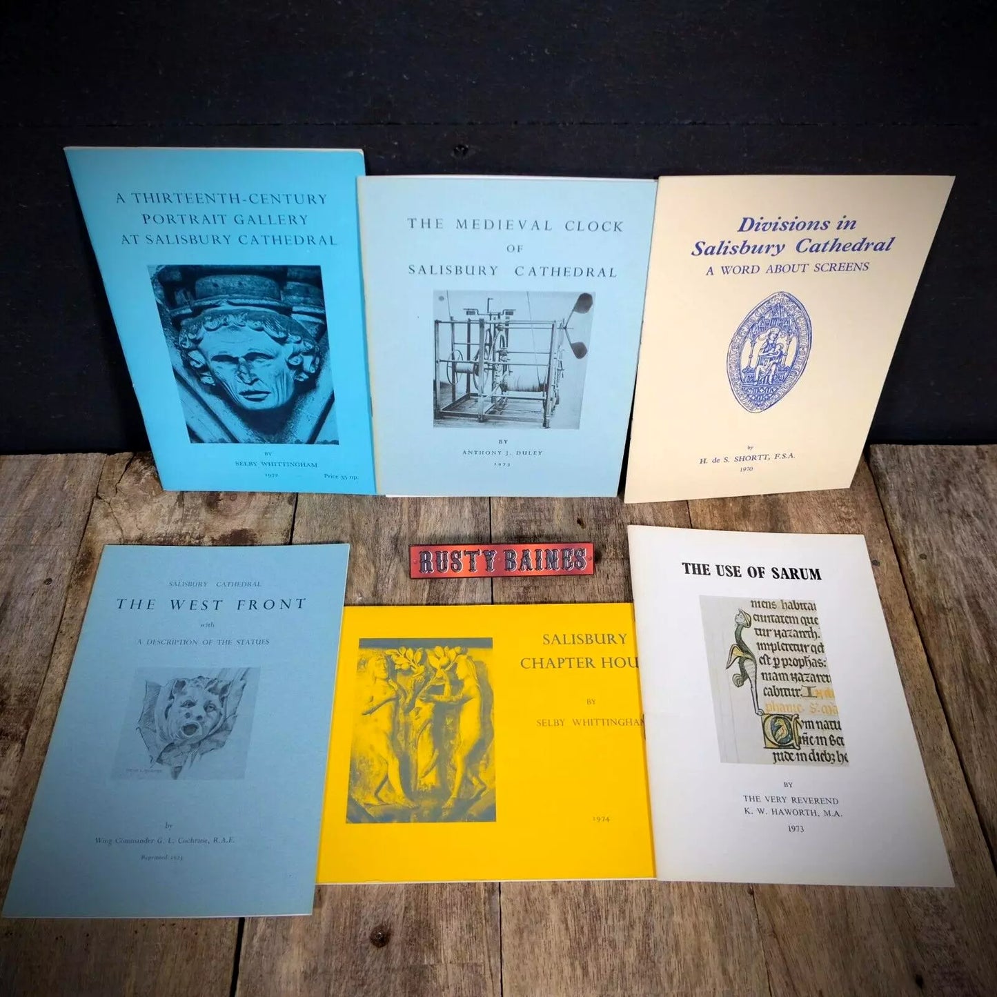 Job Lot of Salisbury Cathedral Local History Type Books/Booklets x6