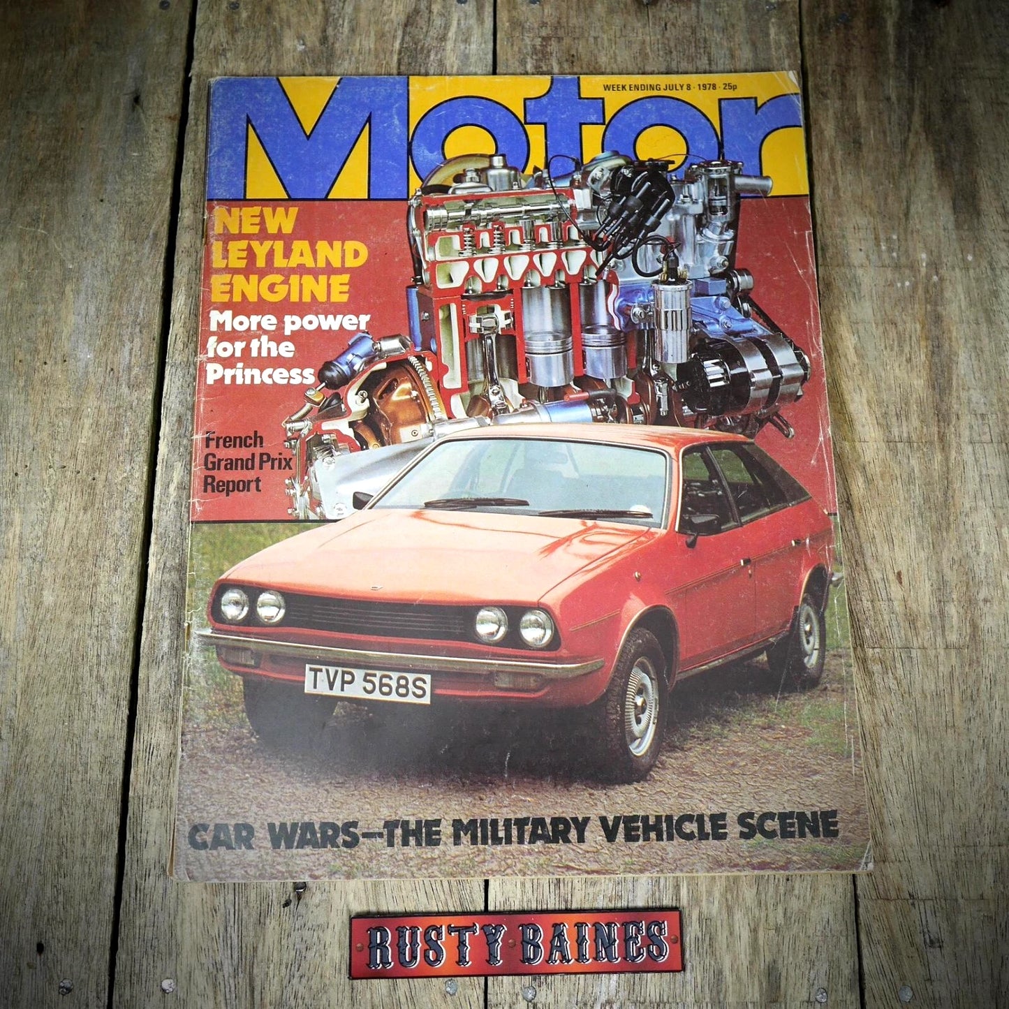 Vintage Back Issue Magazine Motor July 8 1978 Fiat 127, Austin Princess