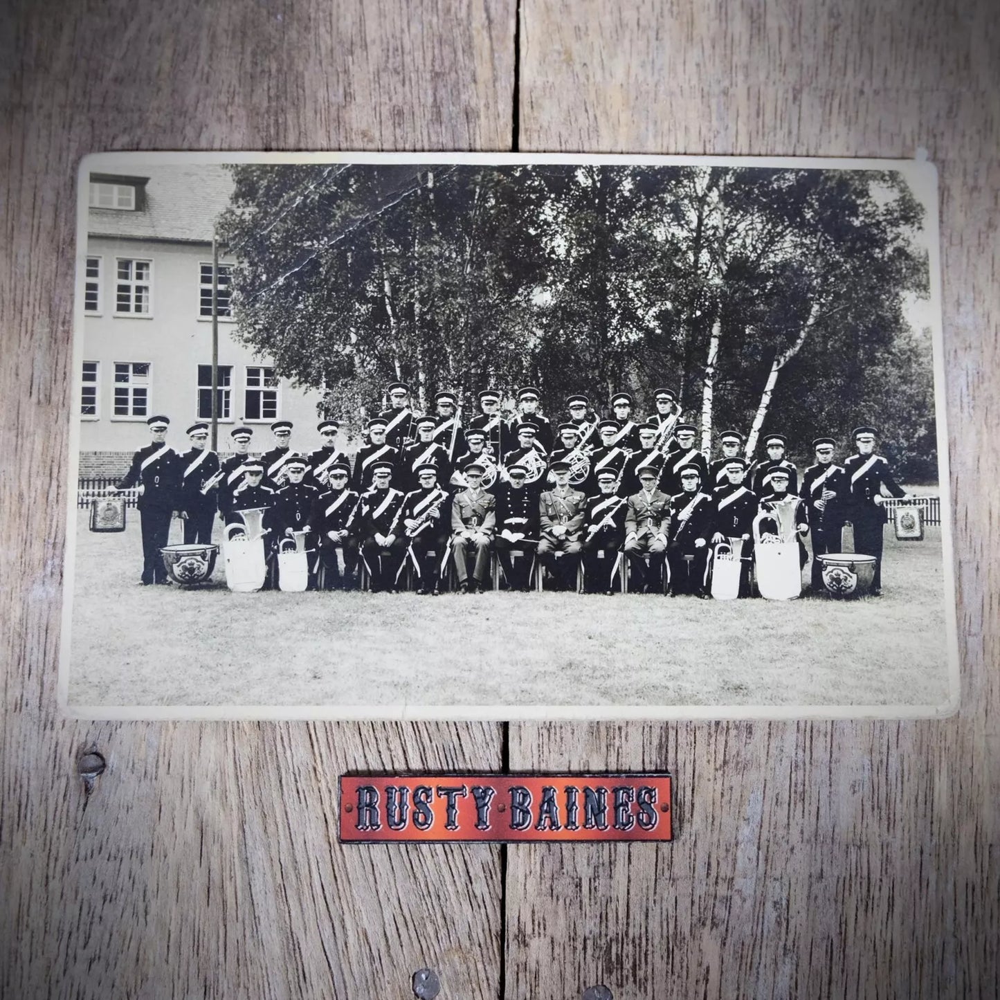 Postcard, Unidentified Military Brass Band, Germany, Real Photo