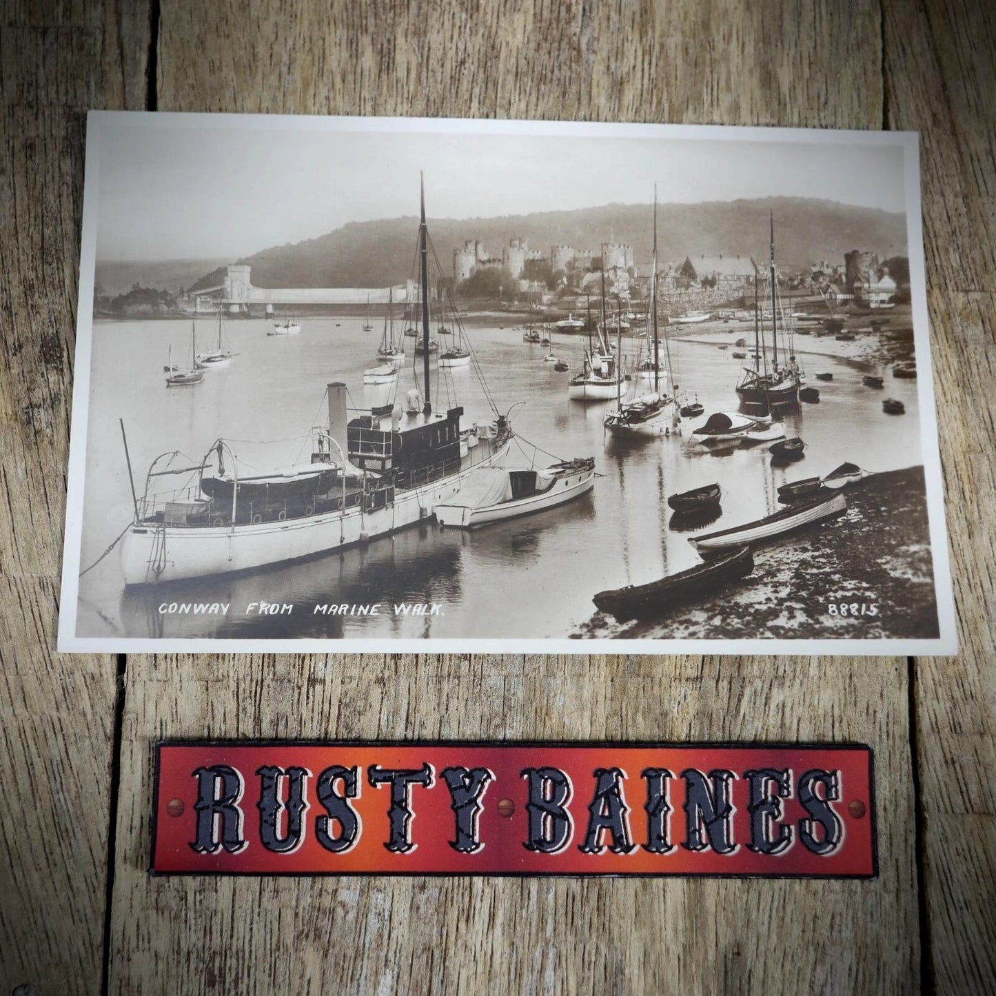 Postcard, Conway Wales, Shipping Maritime Interest, Real Photo