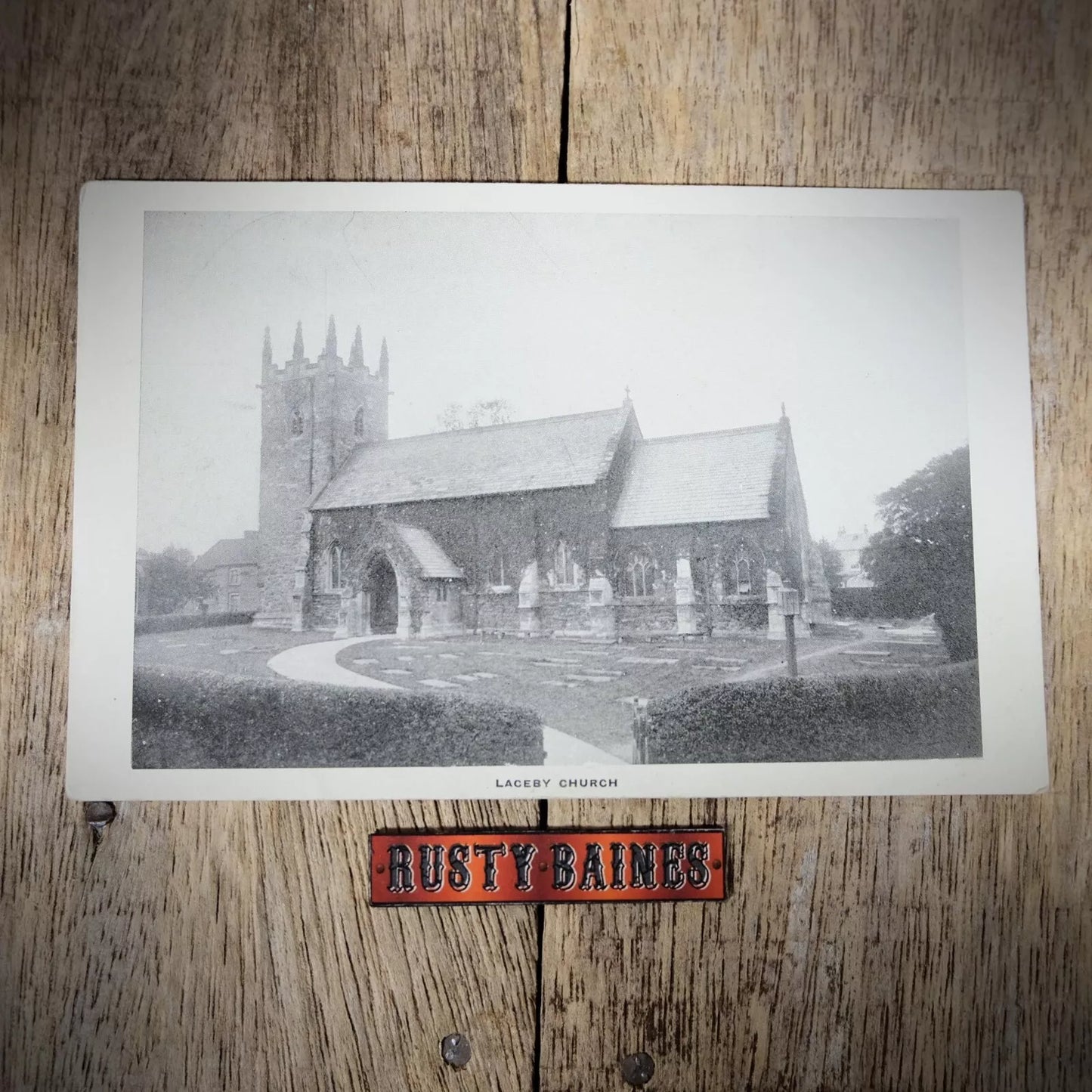Postcard, Laceby Church, Nr Grimsby, Printed