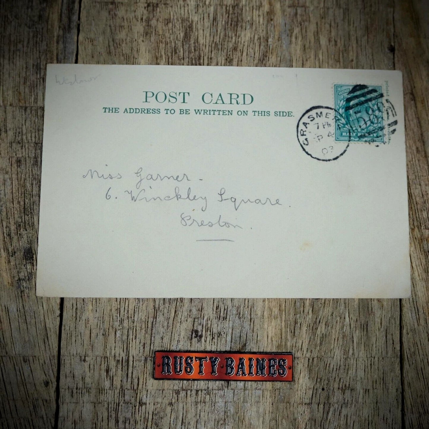 Postcard, Grasmere Rothay Hotel, Coach & Horses 1903, Printed