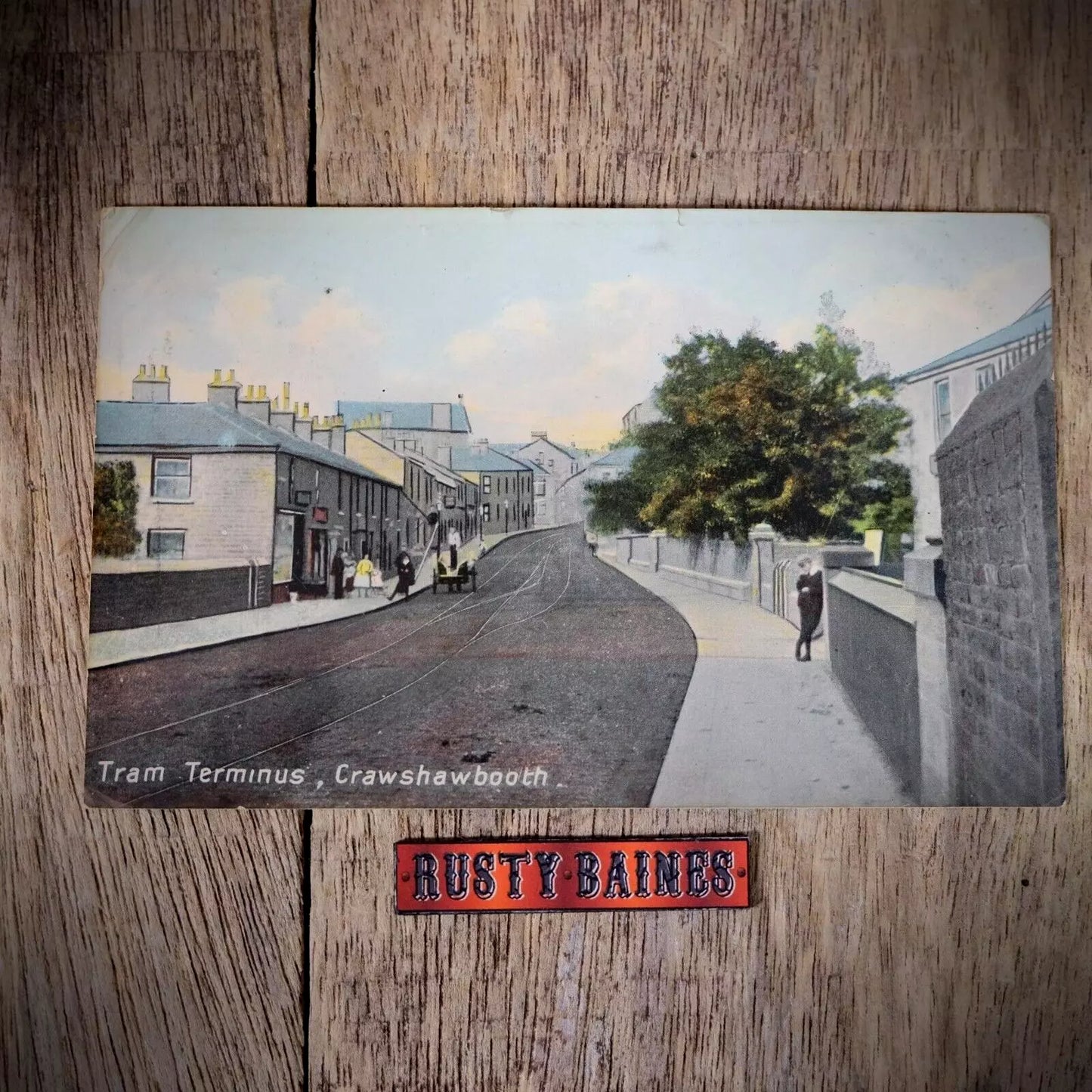 Postcard, Crawshawbooth Tram Terminus, Early 1900s