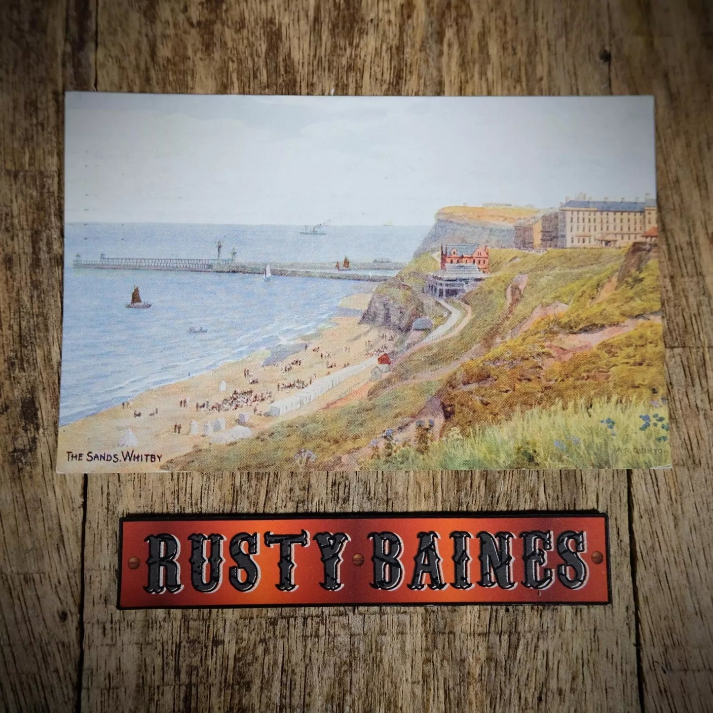 Postcard Whitby Sands, Printed, J Salmon