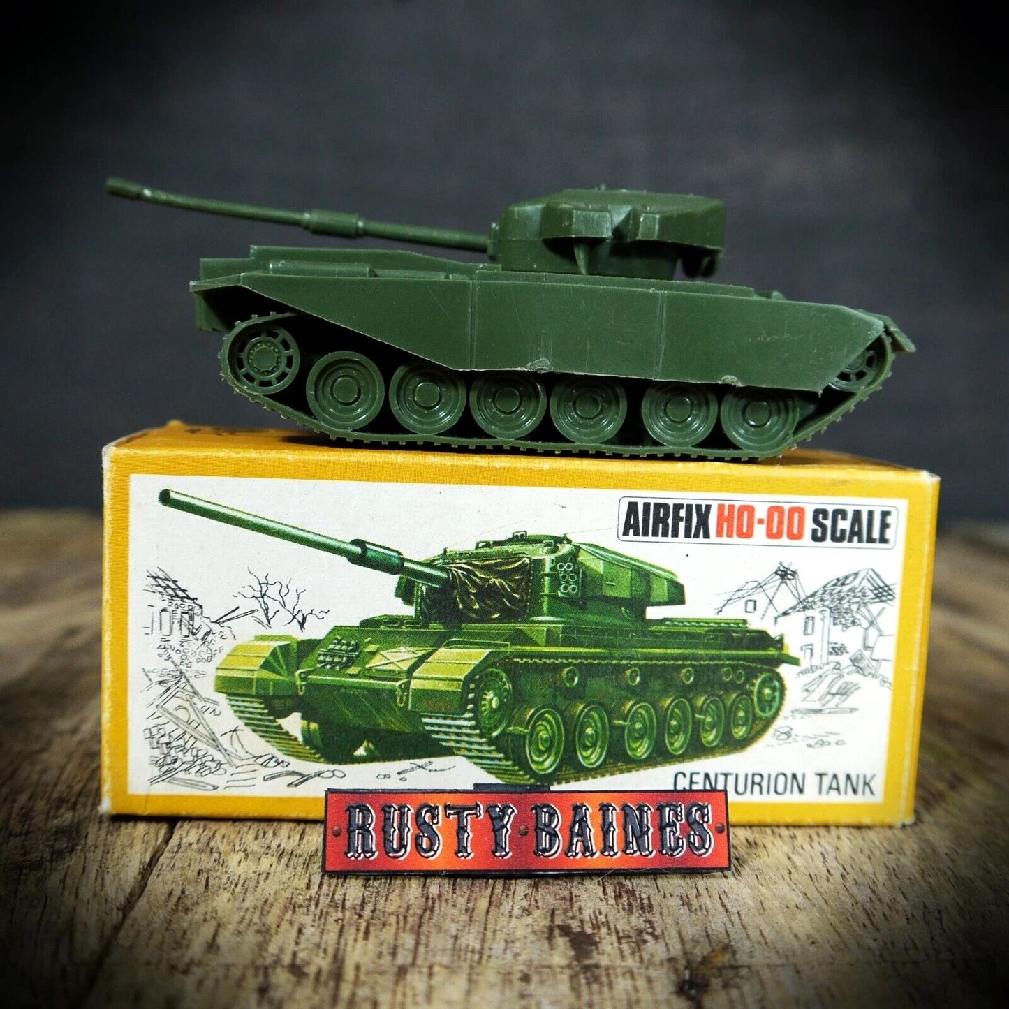 Vintage Airfix OO Gauge Plastic Centurion WW2 Tank Boxed