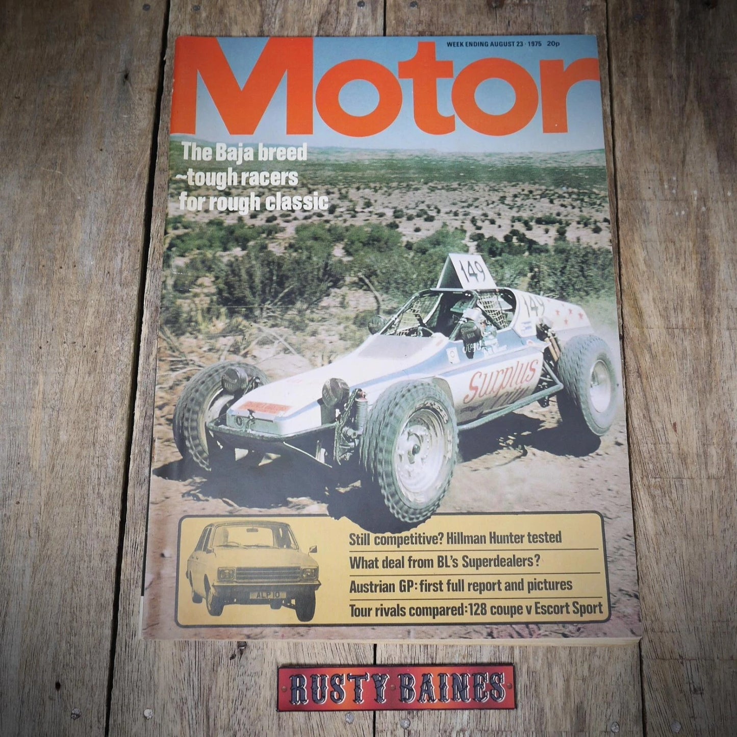 Vintage Back Issue Magazine Motor August 23 1975 Hillman Hunter, Aston Lagonda