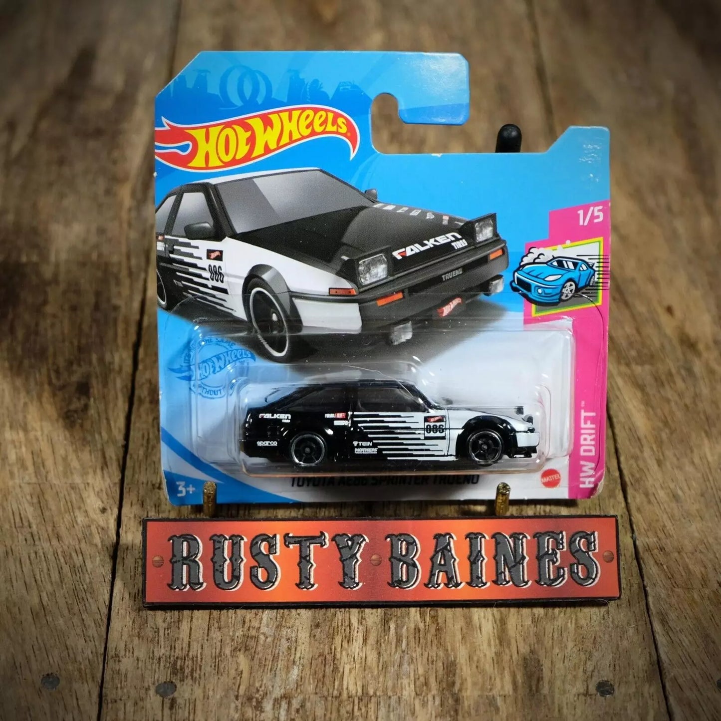 Hot Wheels, Toyota AE86 Corolla Sprinter Trueno, Short Card
