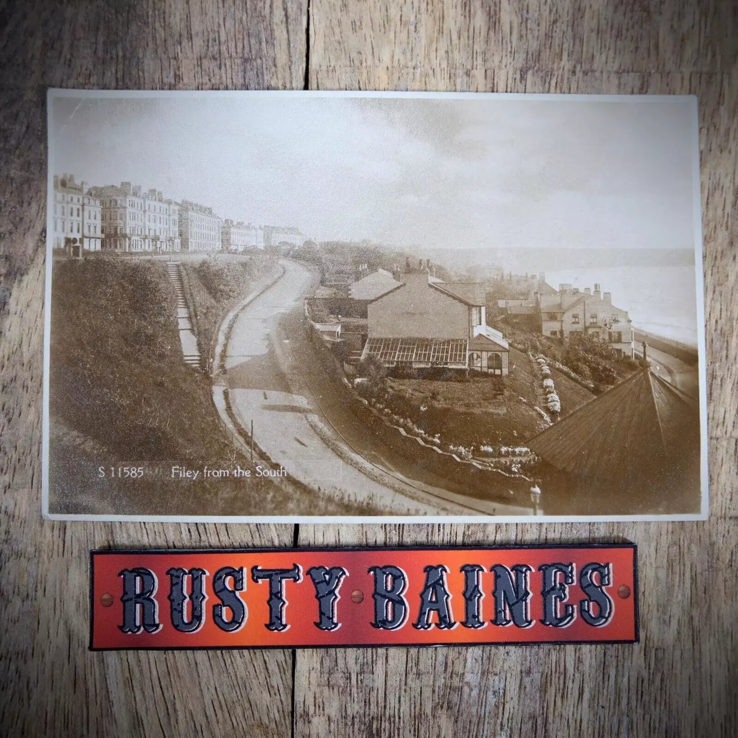 Postcard, Filey from the South 1923, Real Photo