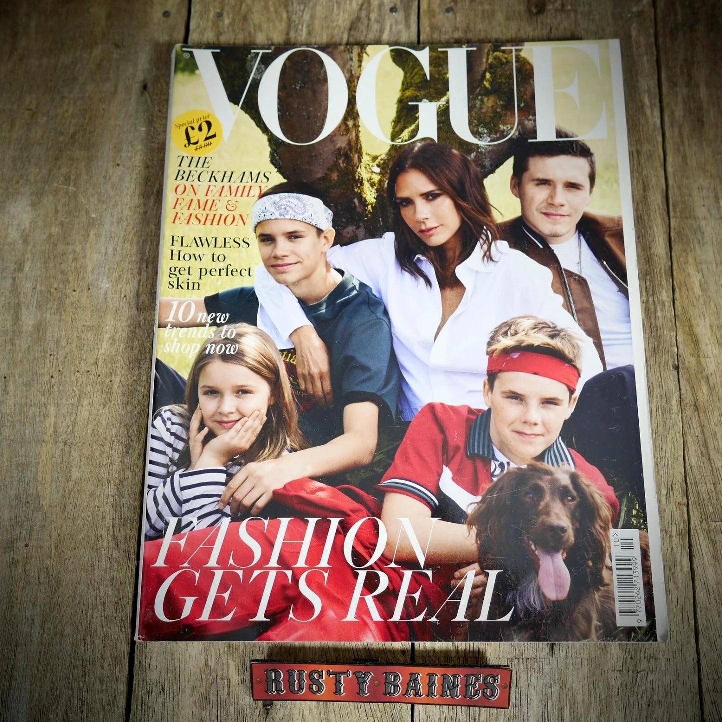 Vogue Magazine UK Back Issue, October 2018 Victoria Beckham & Family