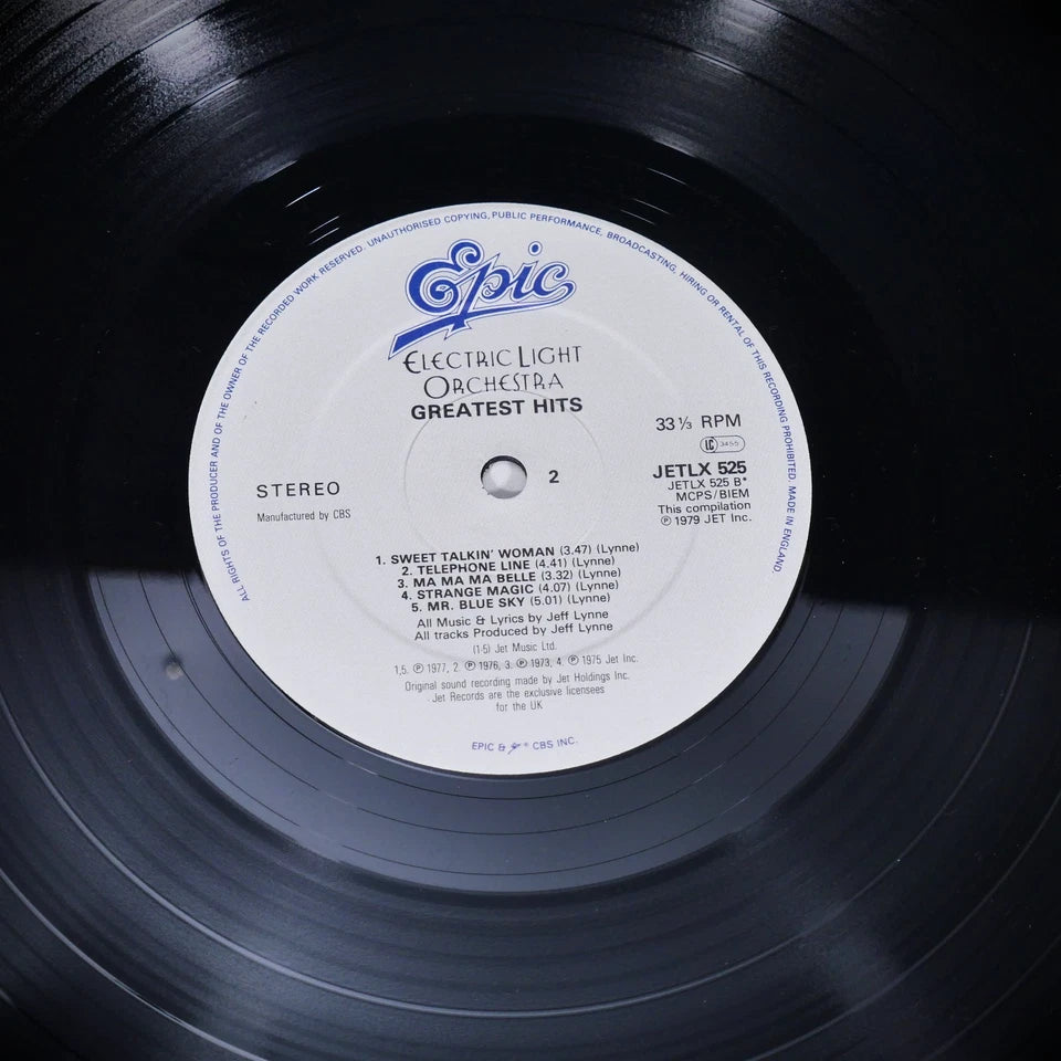 Record LP, ELO's Greatest Hits, JET LX525