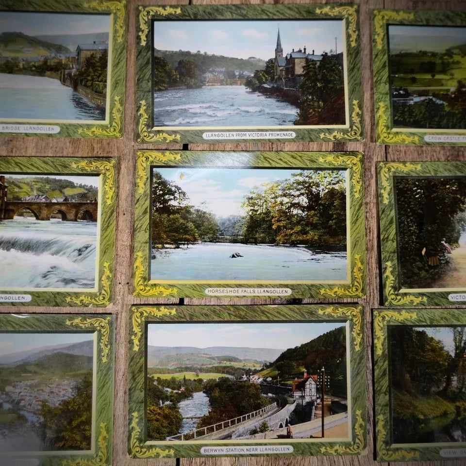 Postcard Bundle Wales, Llangollen, Berwyn Station, Canal, Crow Castle